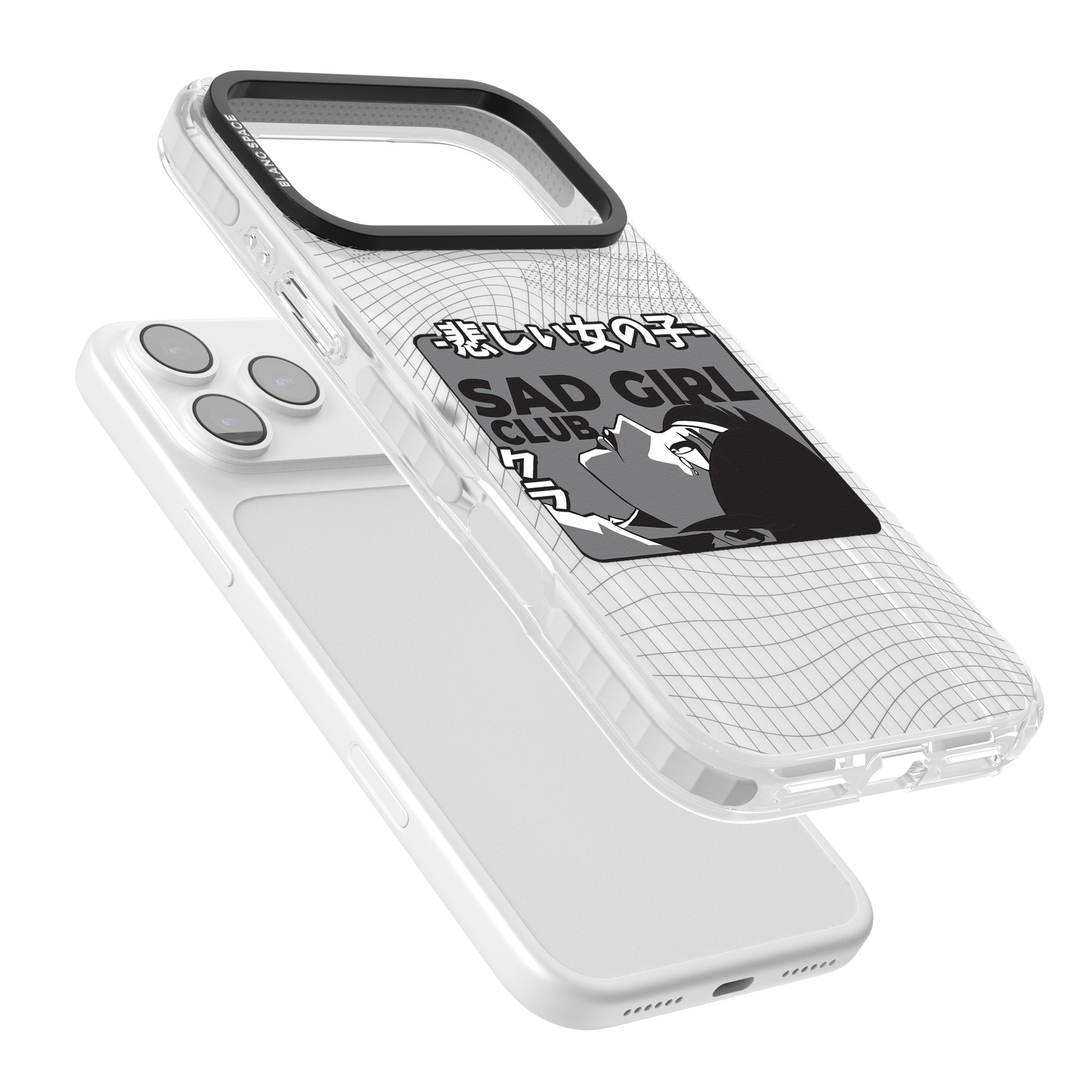 Sad Girl Club iPhone 17 Pro Max Impact Clear Phone Case Colours