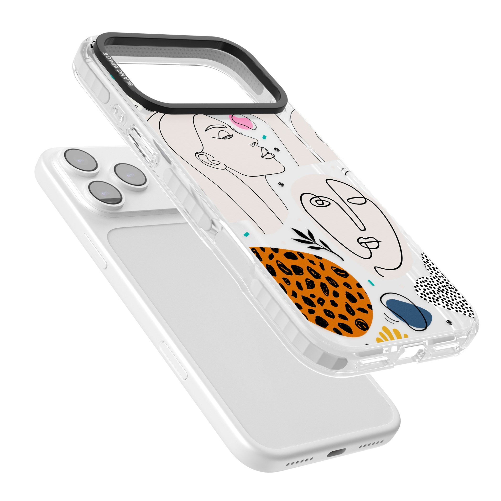 Artistic Expression Scrapbook iPhone 17 Pro Max Impact Clear Phone Case Colours