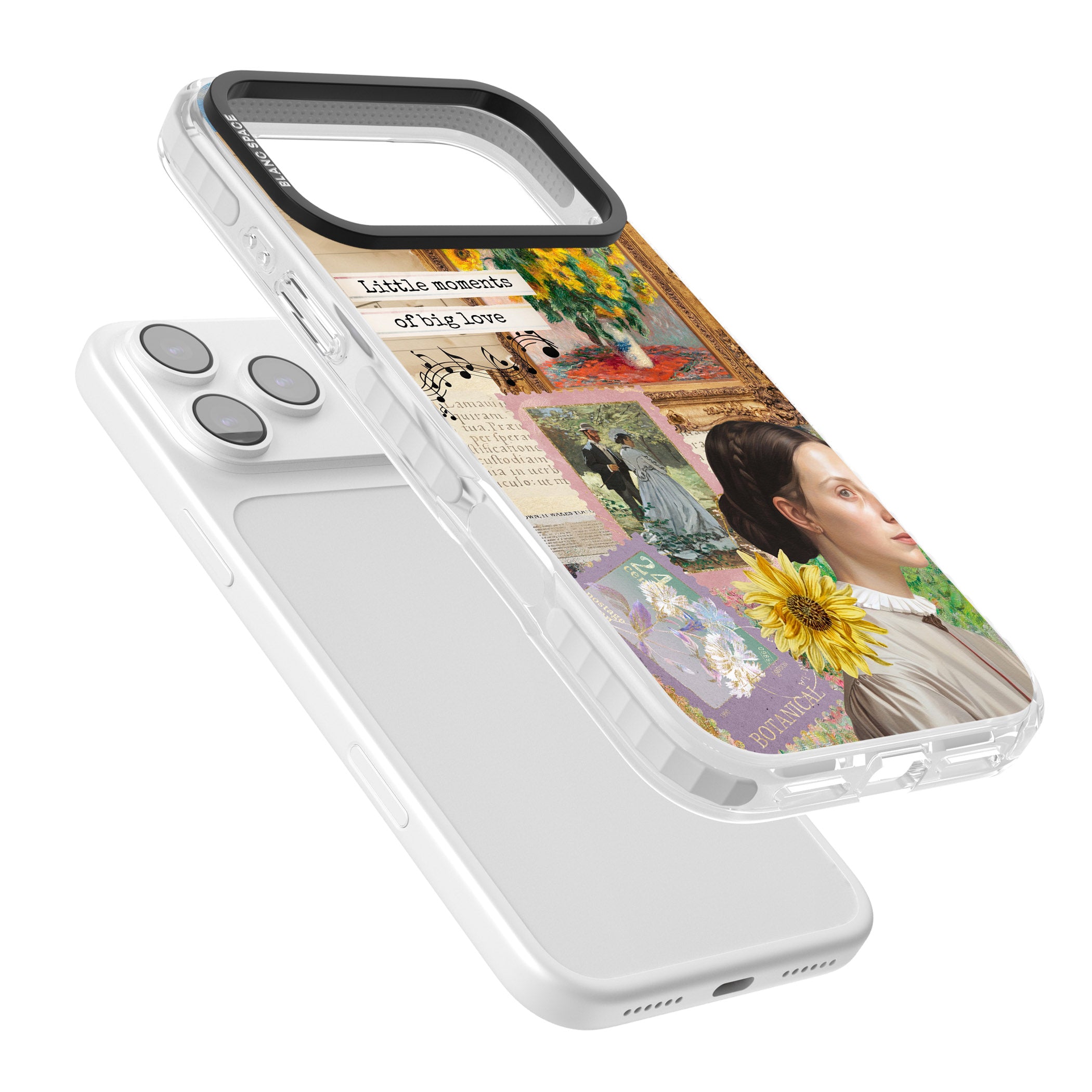 Monet 'Little Moments' Collage iPhone 17 Pro Impact Clear Phone Case Colours