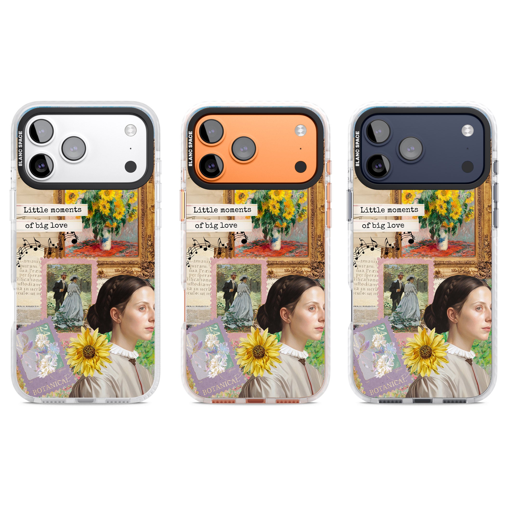 Monet 'Little Moments' Collage iPhone 17 Pro Impact Clear Phone Case APT Impact Protection