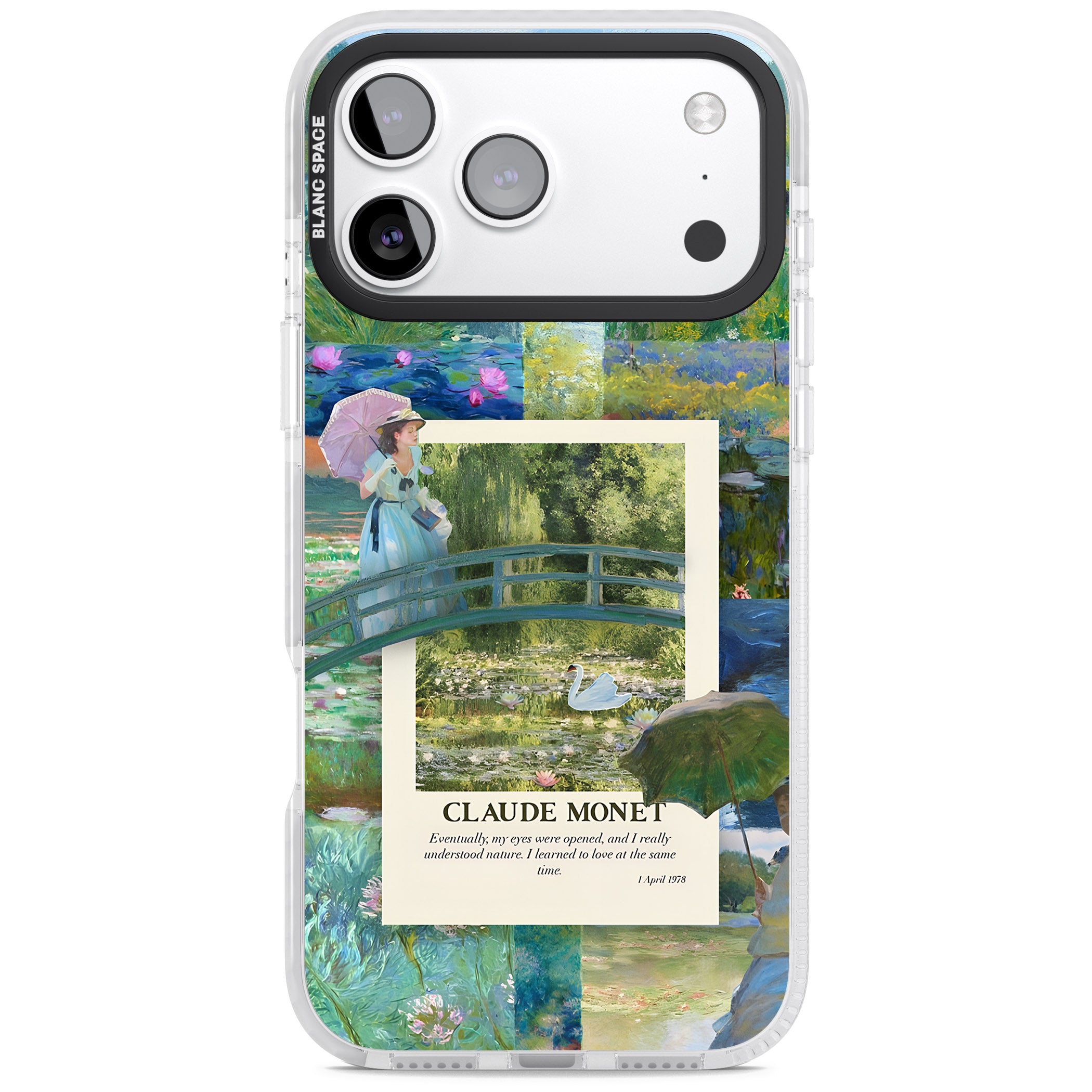Monet Gardens iPhone 17 Pro Impact Clear Phone Case