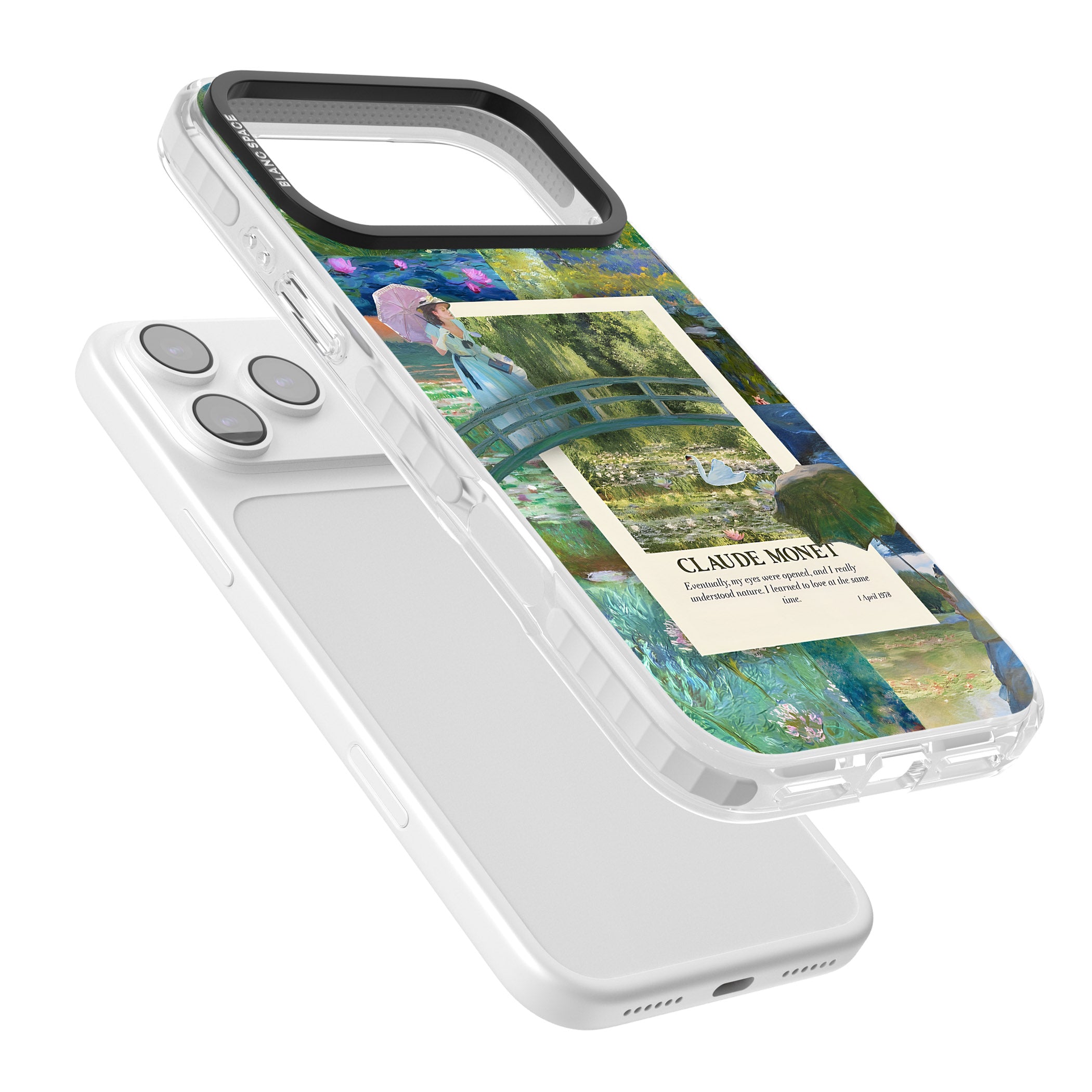 Monet Gardens iPhone 17 Pro Impact Clear Phone Case Colours