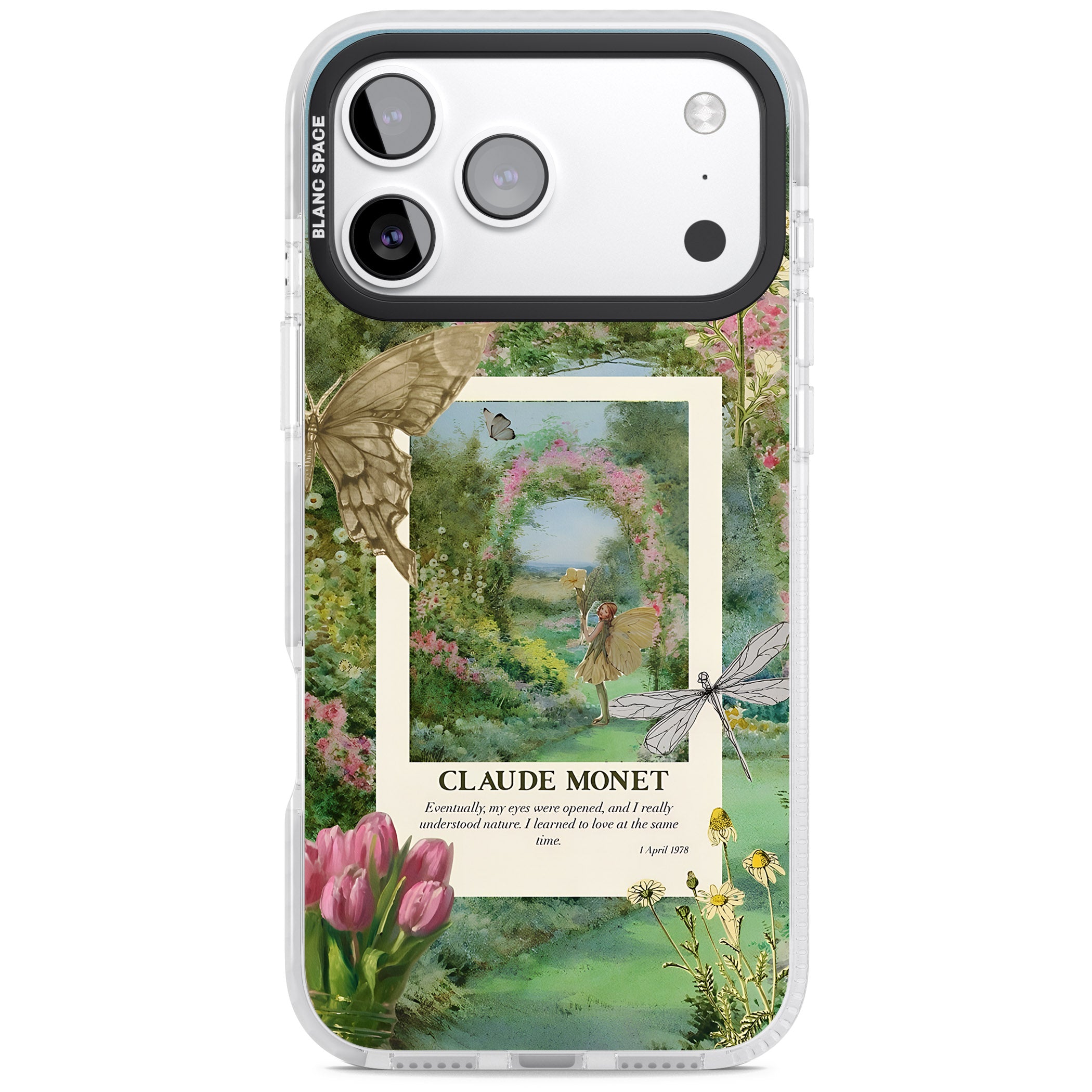 Monet Fairy Garden iPhone 17 Pro Impact Clear Phone Case