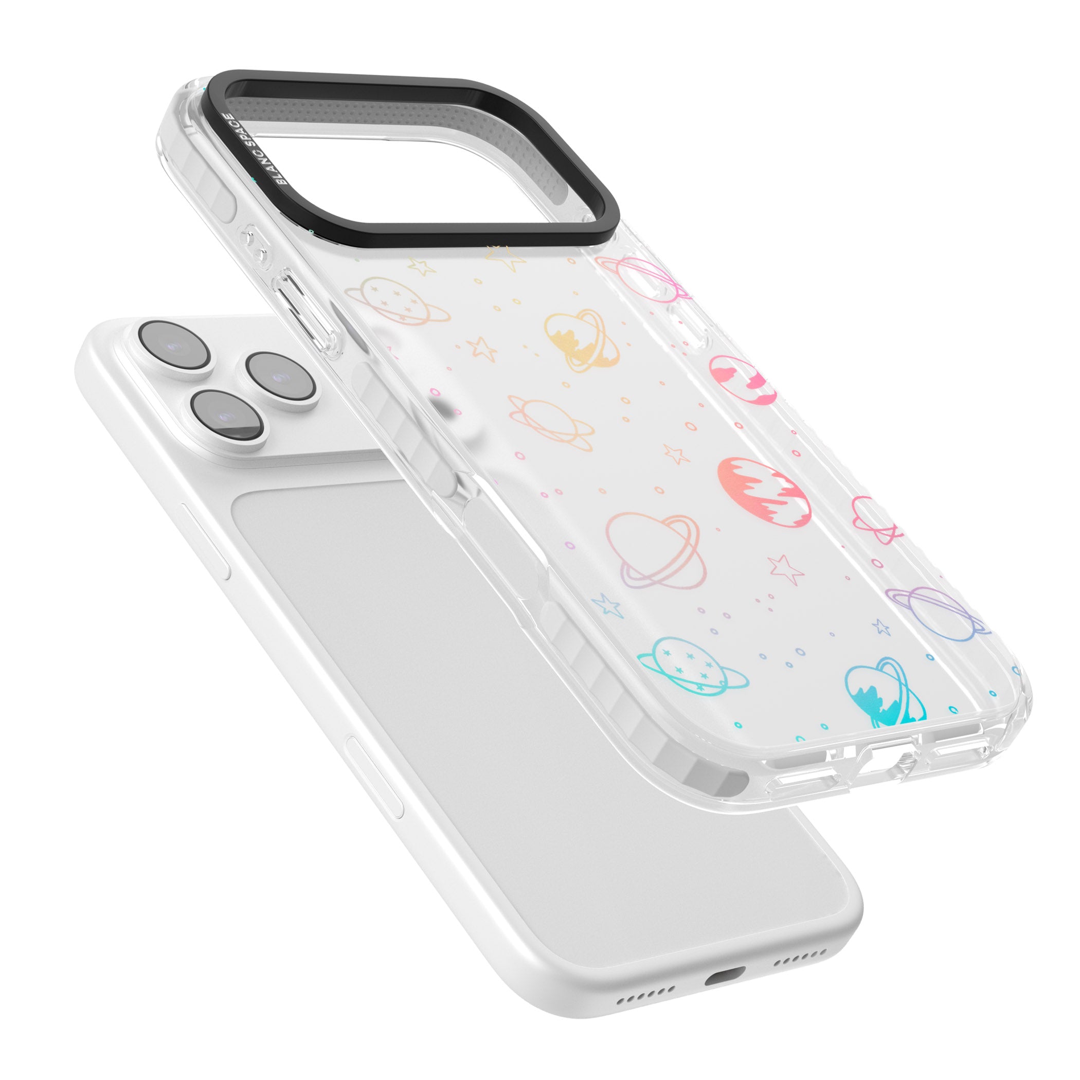 Pastel Space Universe iPhone 17 Pro Max Impact Clear Phone Case Colours