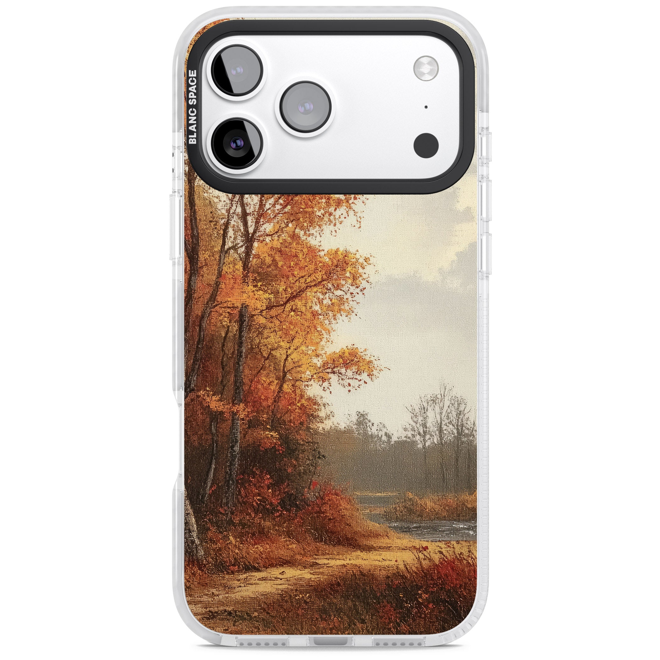 Vintage Autumn Oil Painting iPhone 17 Pro Impact Clear Phone Case