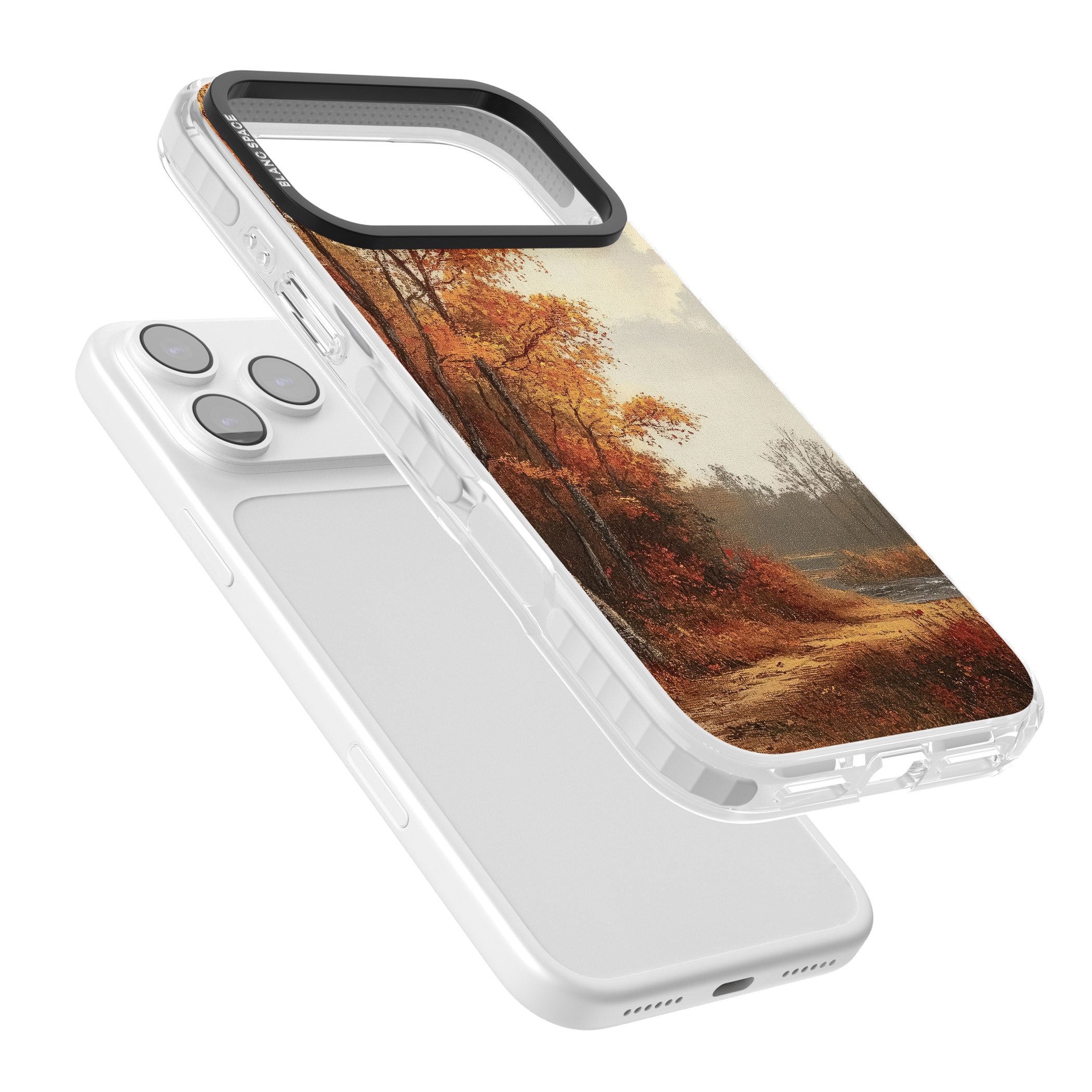 Vintage Autumn Oil Painting iPhone 17 Pro Impact Clear Phone Case Colours