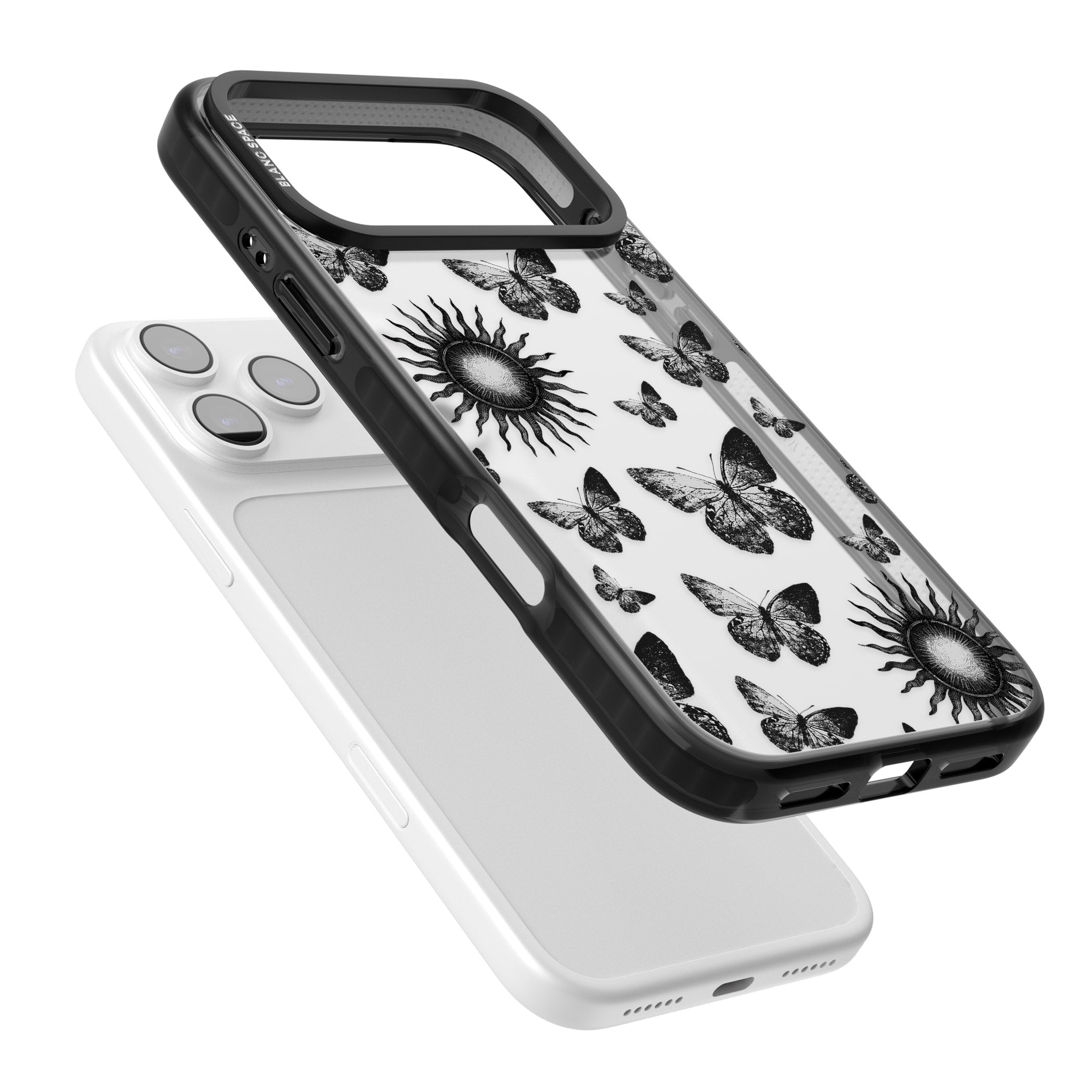 Butterflies Suns iPhone 17 Pro Impact Black Phone Case Colours