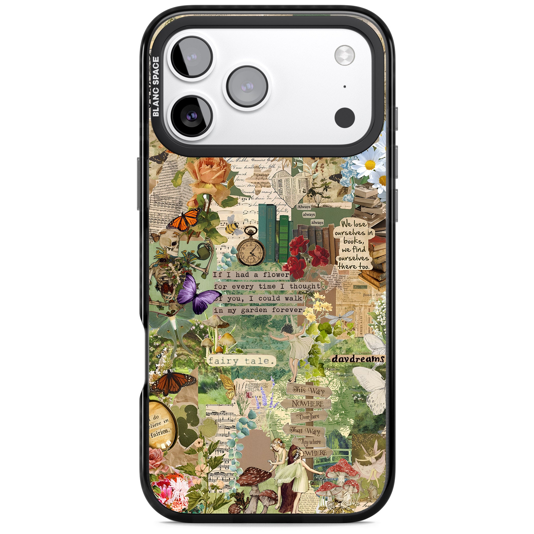 Enchanted Collage iPhone 17 Pro Impact Black Phone Case