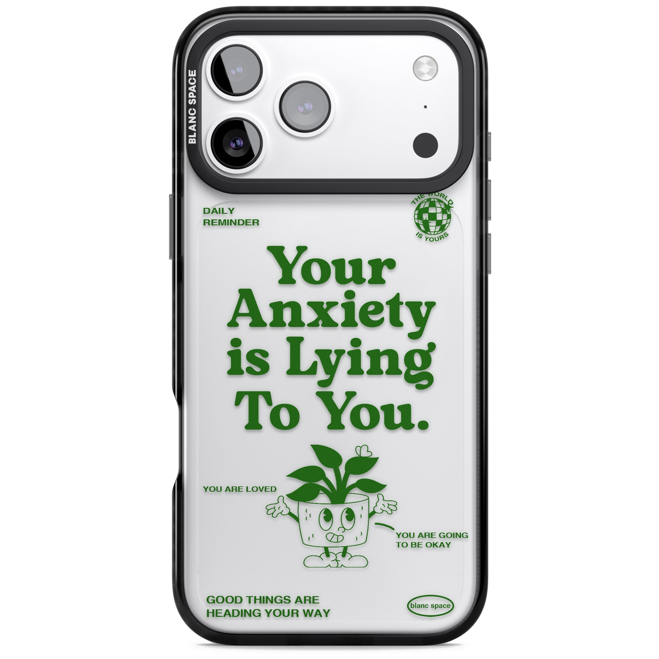 Your Anxiety Is Lying To You iPhone 17 Pro Impact Black Phone Case