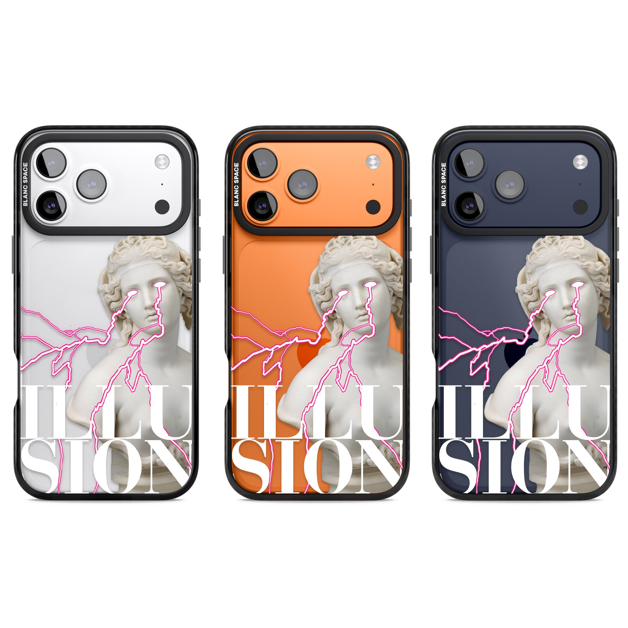 Illusion iPhone 17 Pro Impact Black Phone Case APT Impact Protection