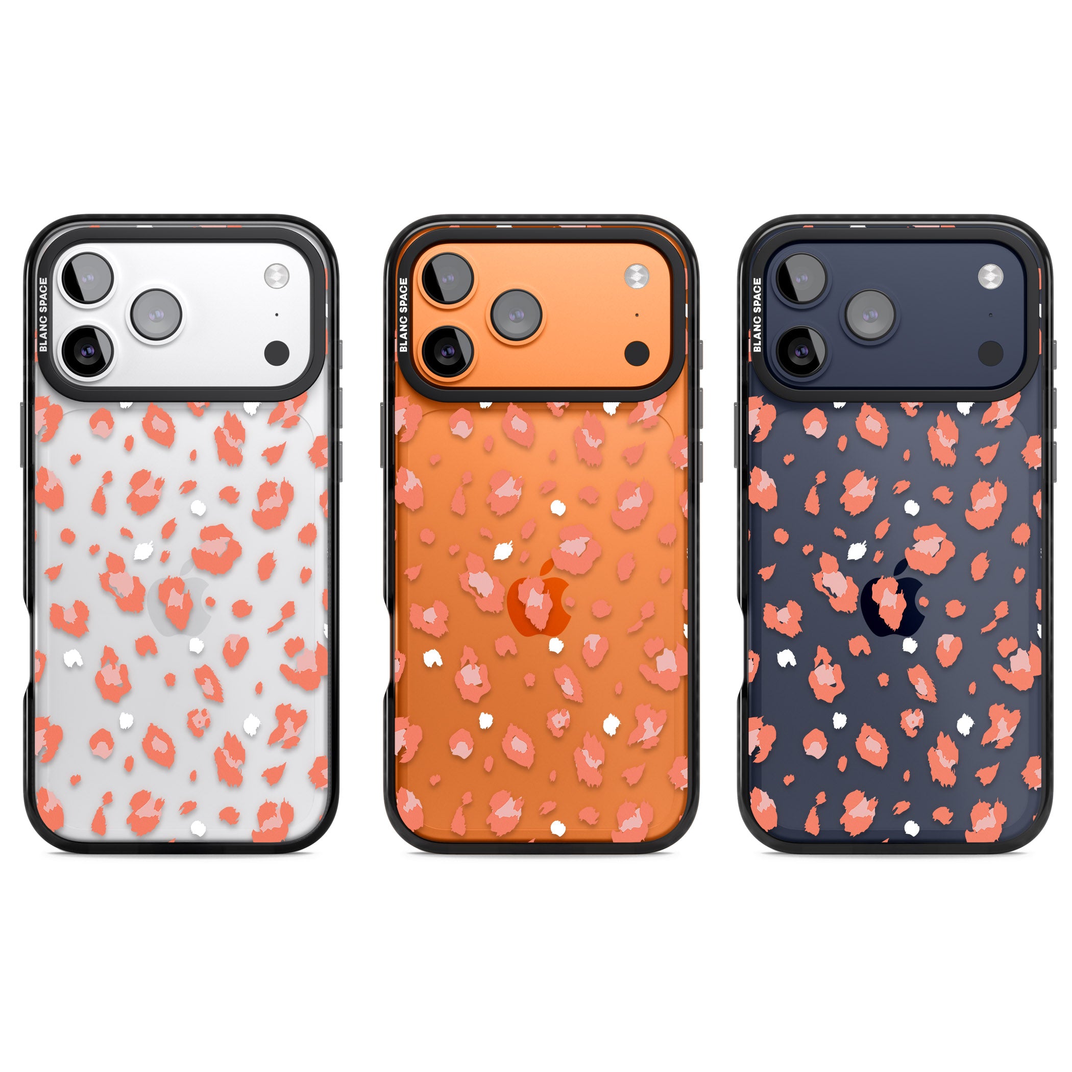 Two Colour Jaguar Transparent Animal Print iPhone 17 Pro Impact Black Phone Case APT Impact Protection