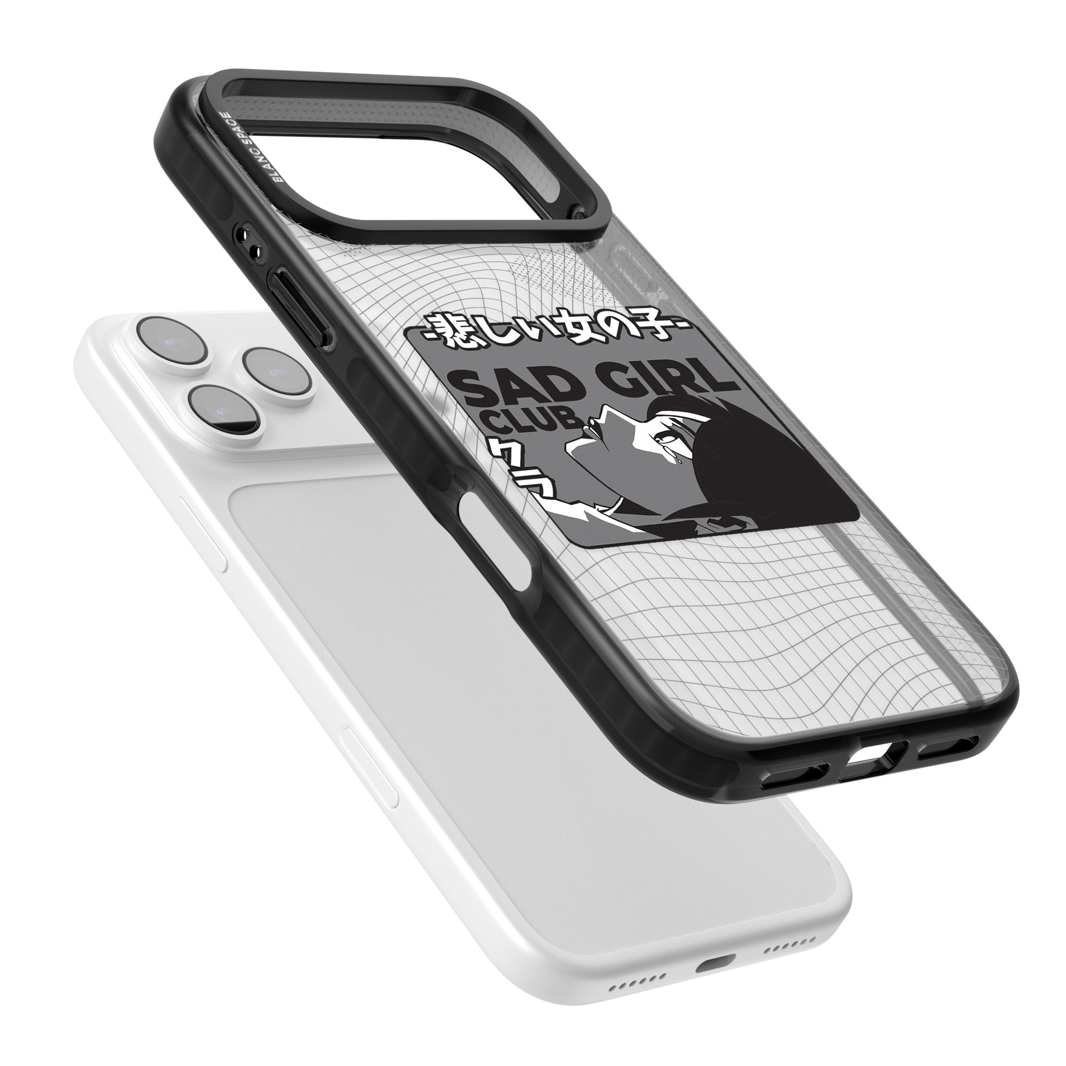 Sad Girl Club iPhone 17 Pro Max Impact Black Phone Case Colours