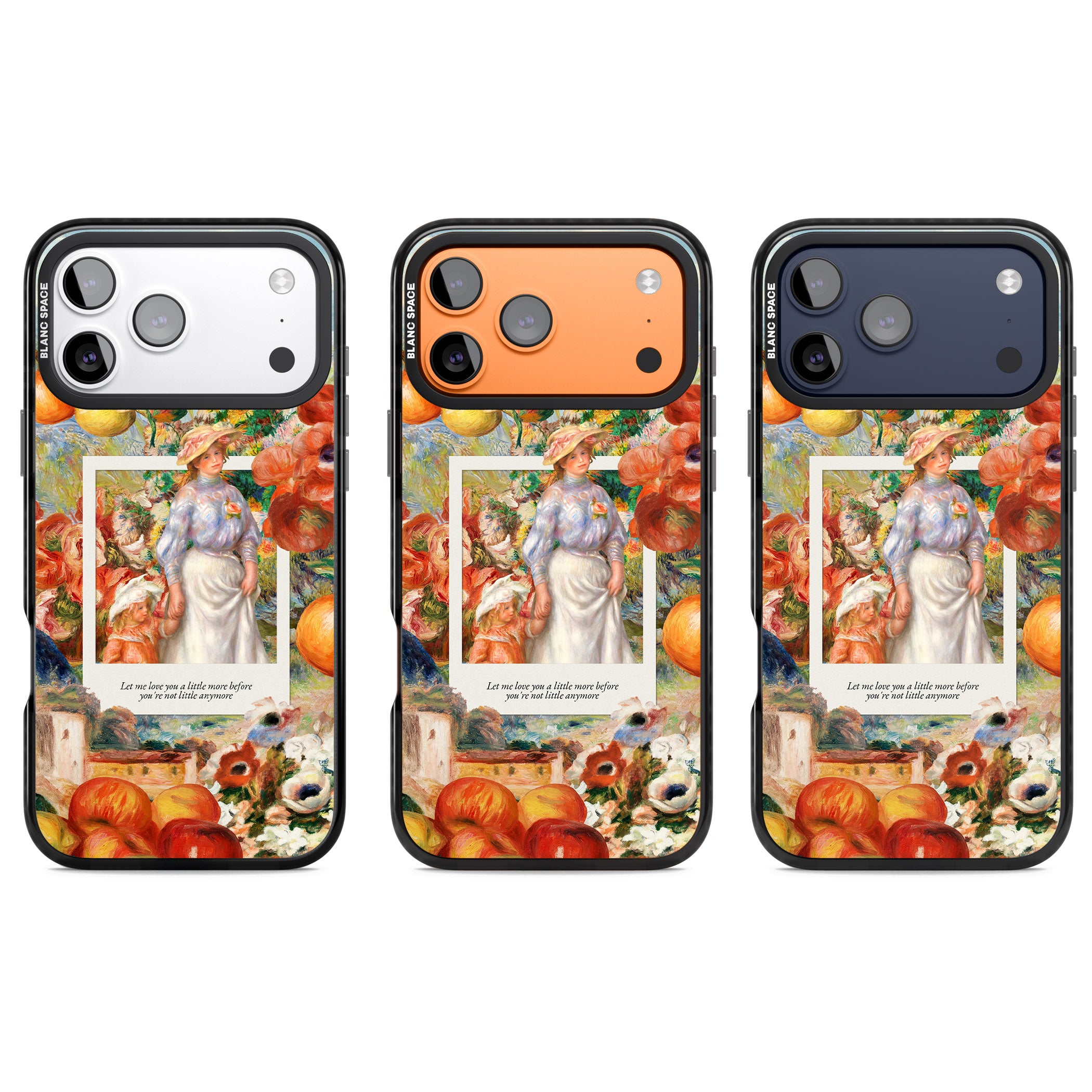 Renoir Mother & Child iPhone 17 Pro Impact Black Phone Case APT Impact Protection