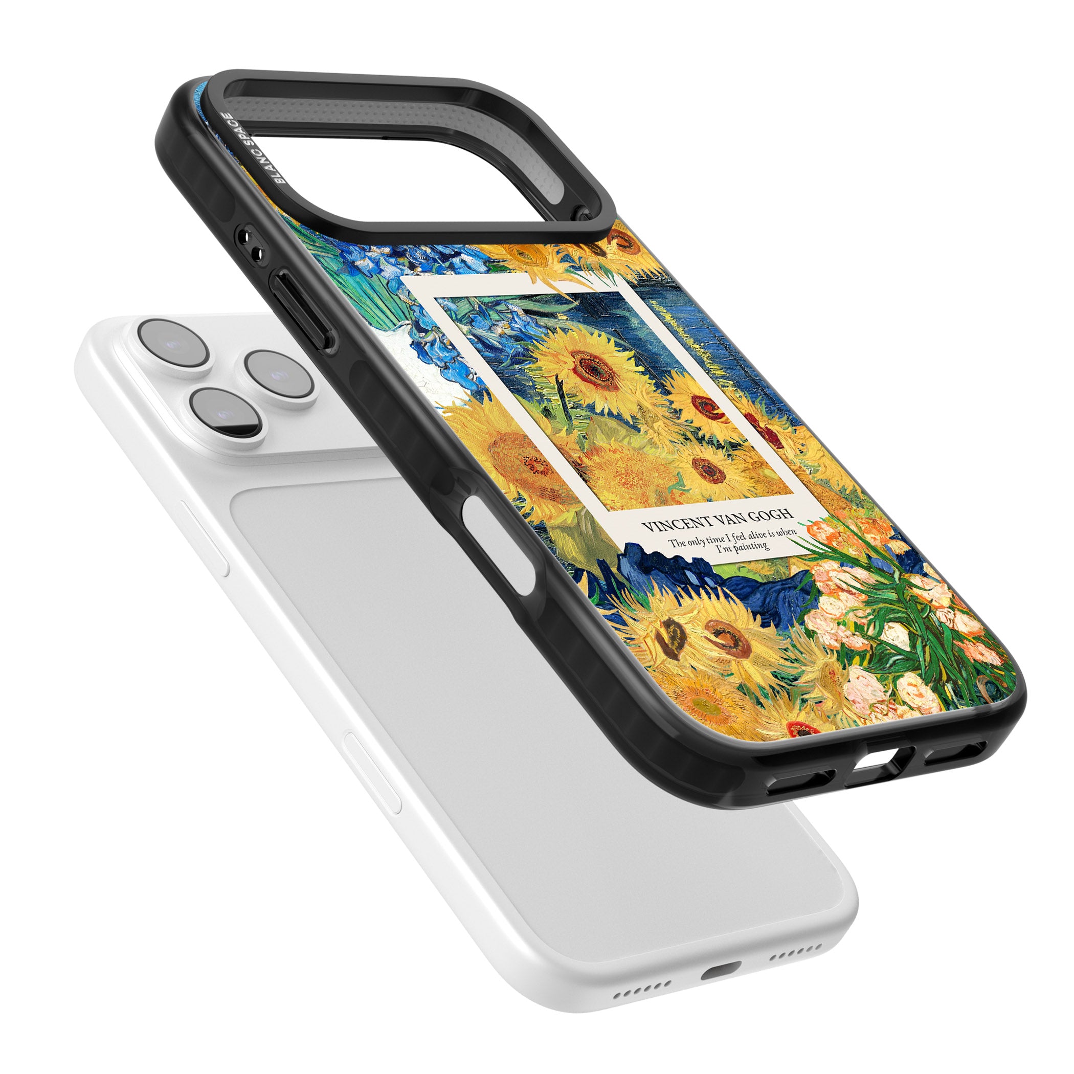 Van Gogh Sunflowers iPhone 17 Pro Impact Black Phone Case Colours