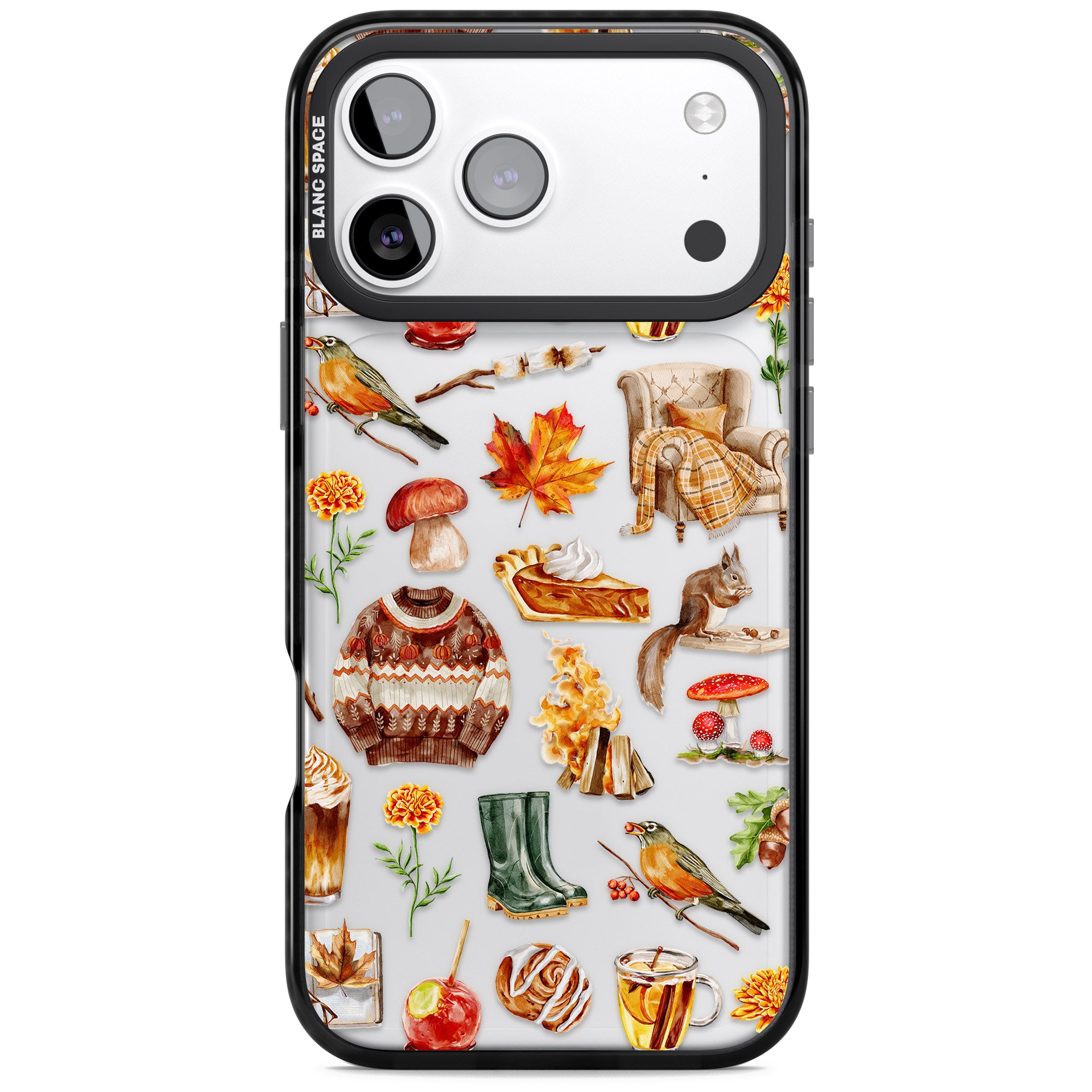 Cozy Autumn Aesthetic iPhone 17 Pro Max Impact Black Phone Case