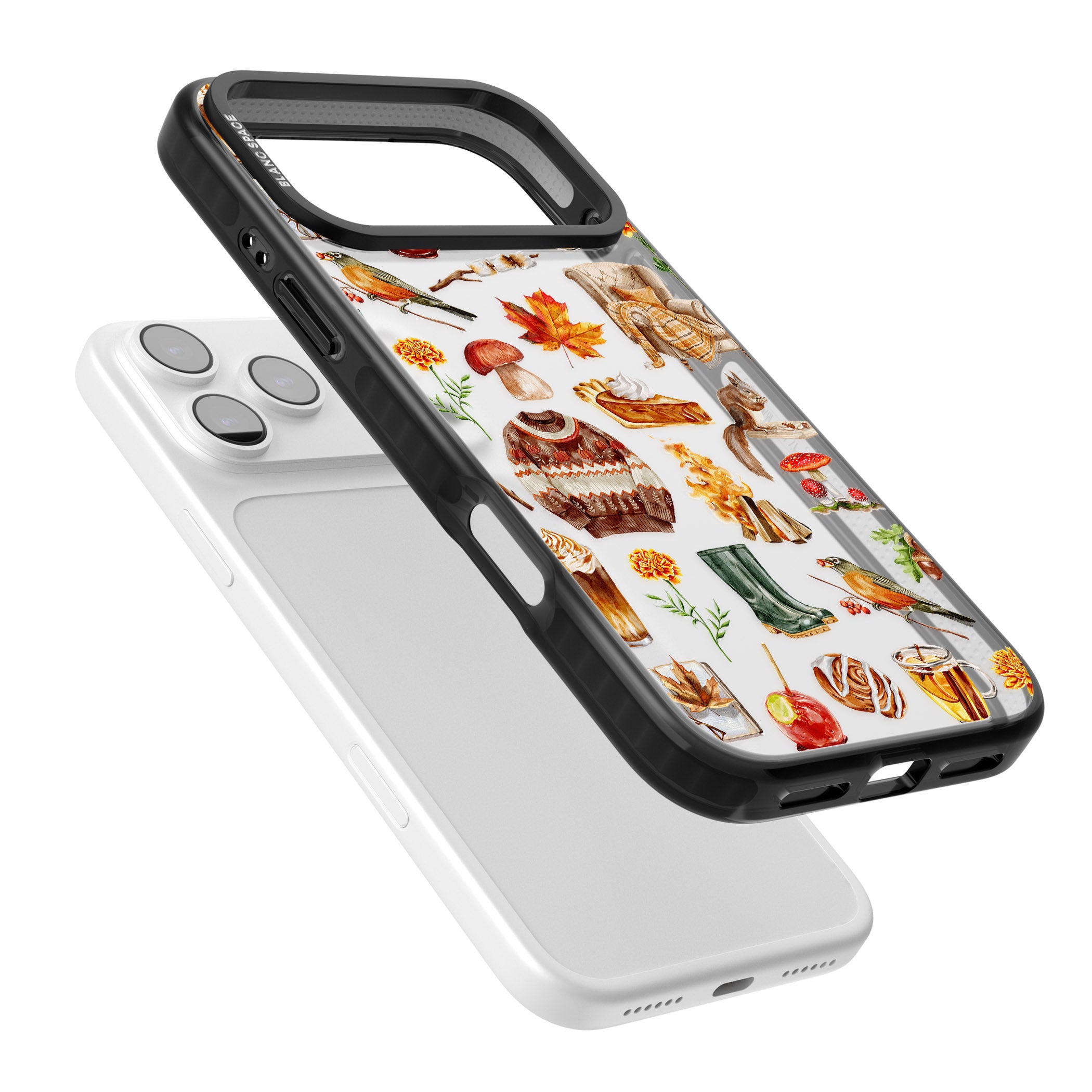 Cozy Autumn Aesthetic iPhone 17 Pro Impact Black Phone Case Colours