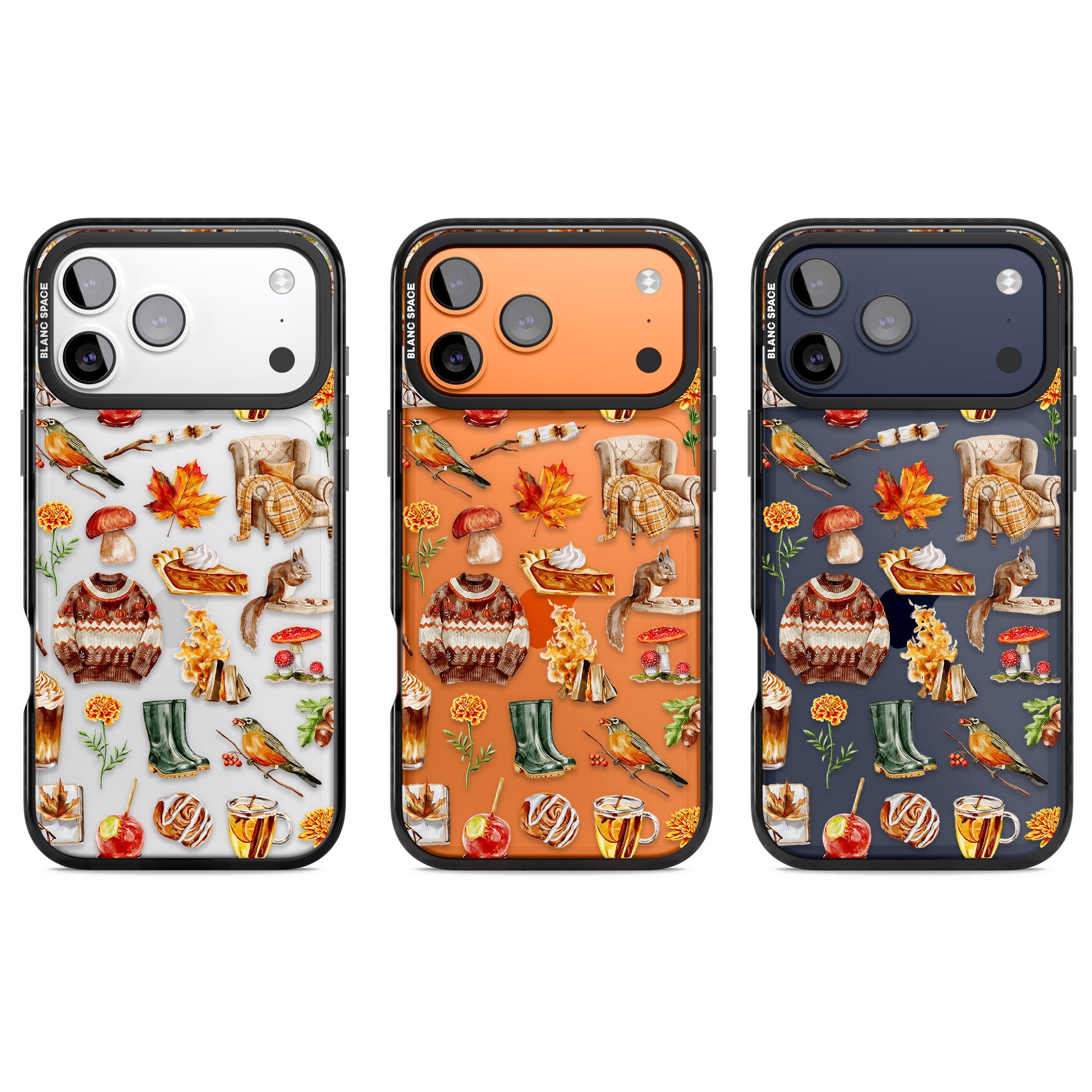 Cozy Autumn Aesthetic iPhone 17 Pro Impact Black Phone Case APT Impact Protection