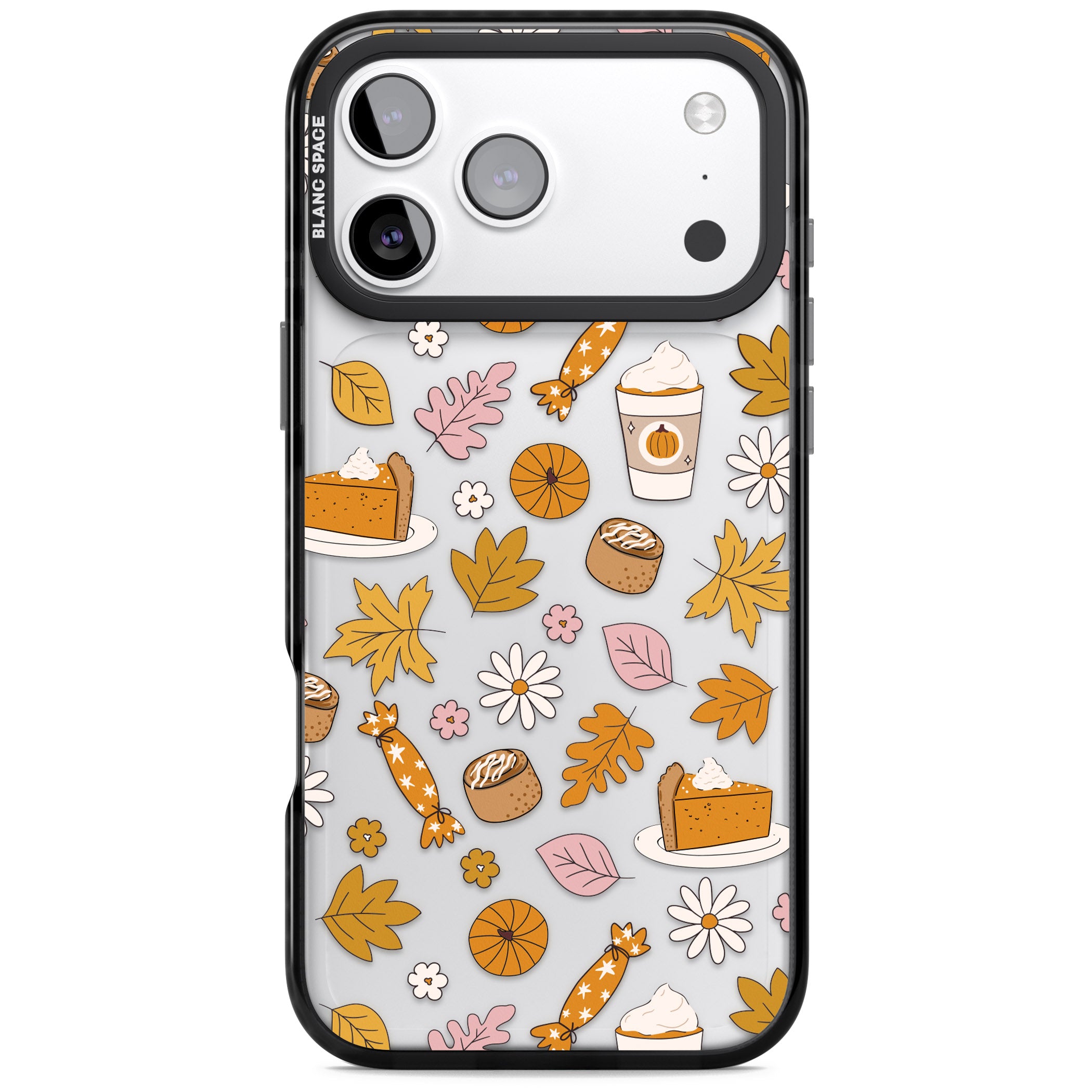 Pumpkin Spice iPhone 17 Pro Impact Black Phone Case