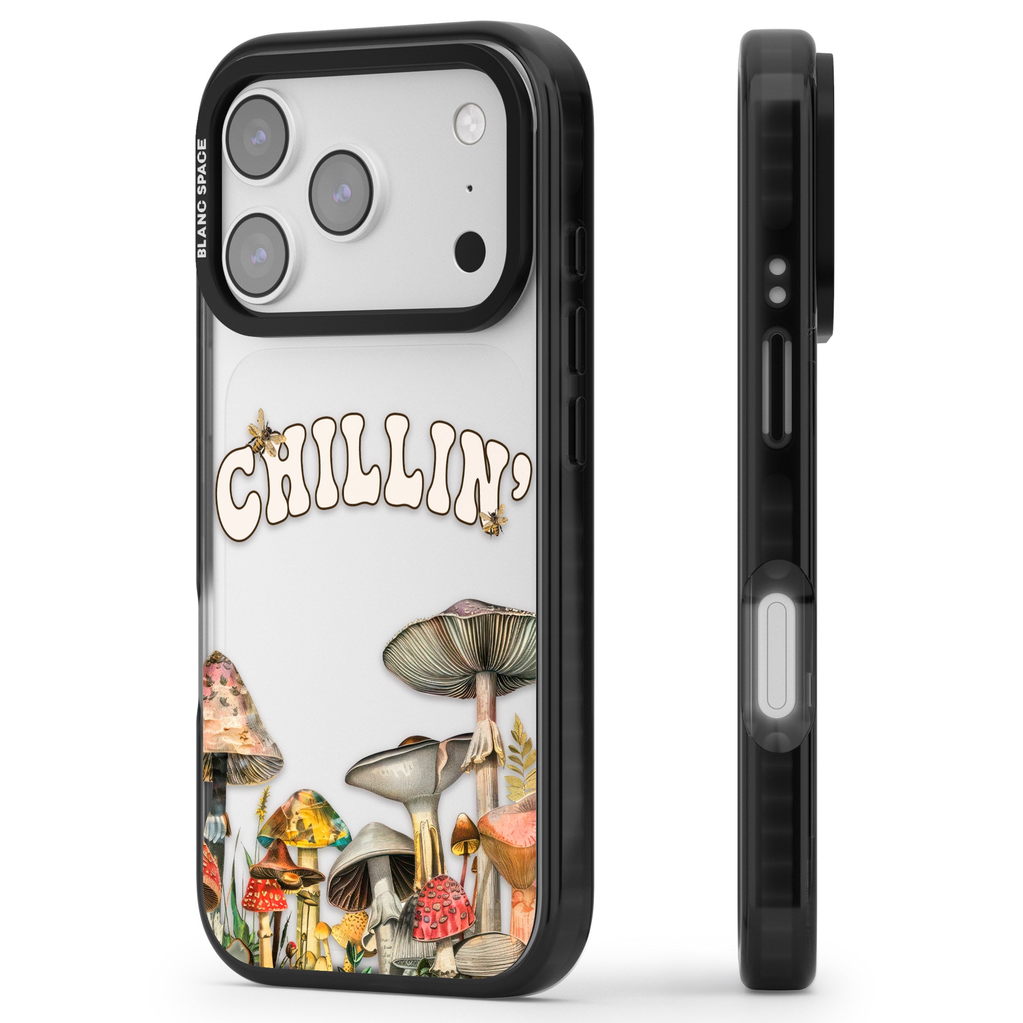 Chillin iPhone 17 Pro Max Impact Black Phone Case Side Profile