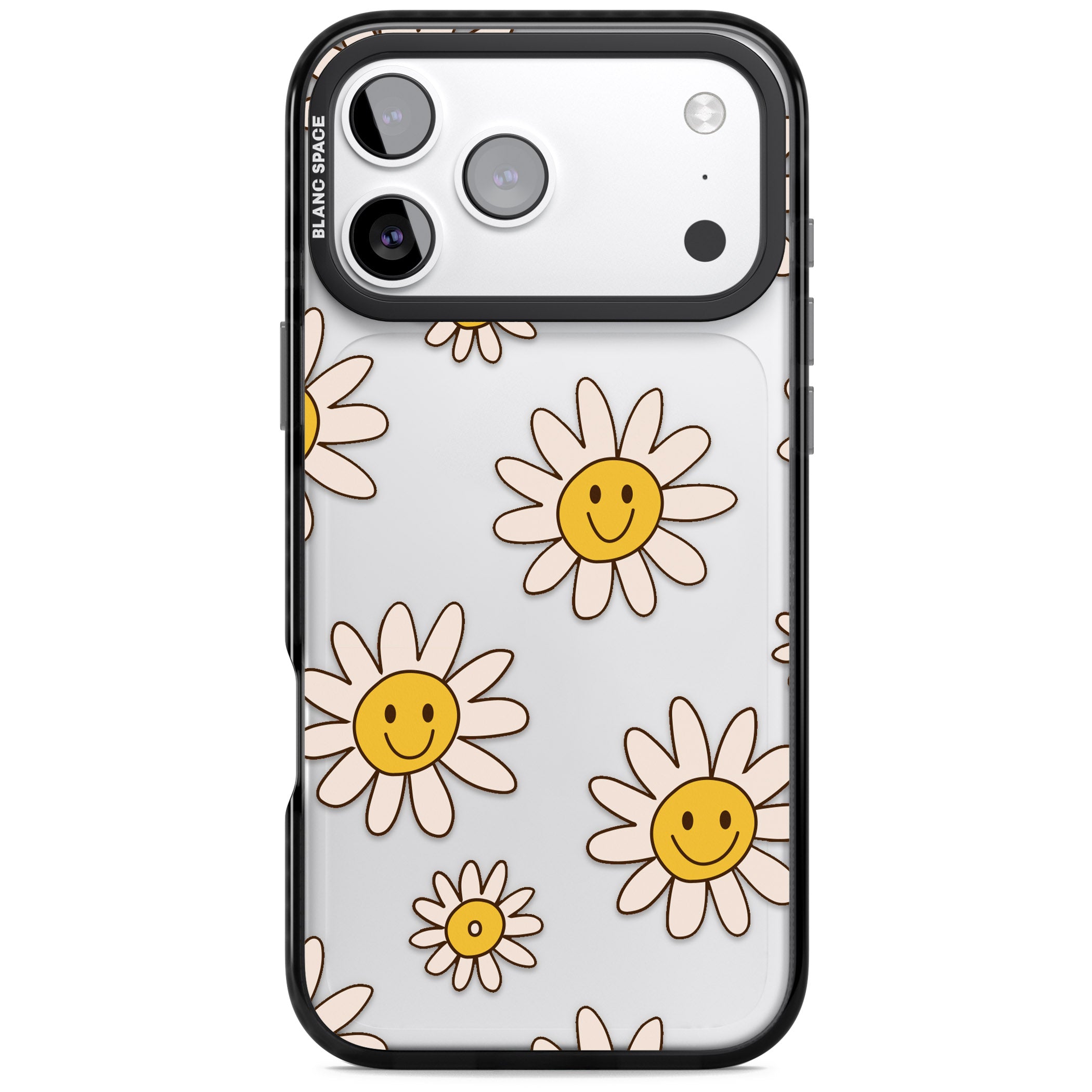 Daisy Faces iPhone 17 Pro Impact Black Phone Case