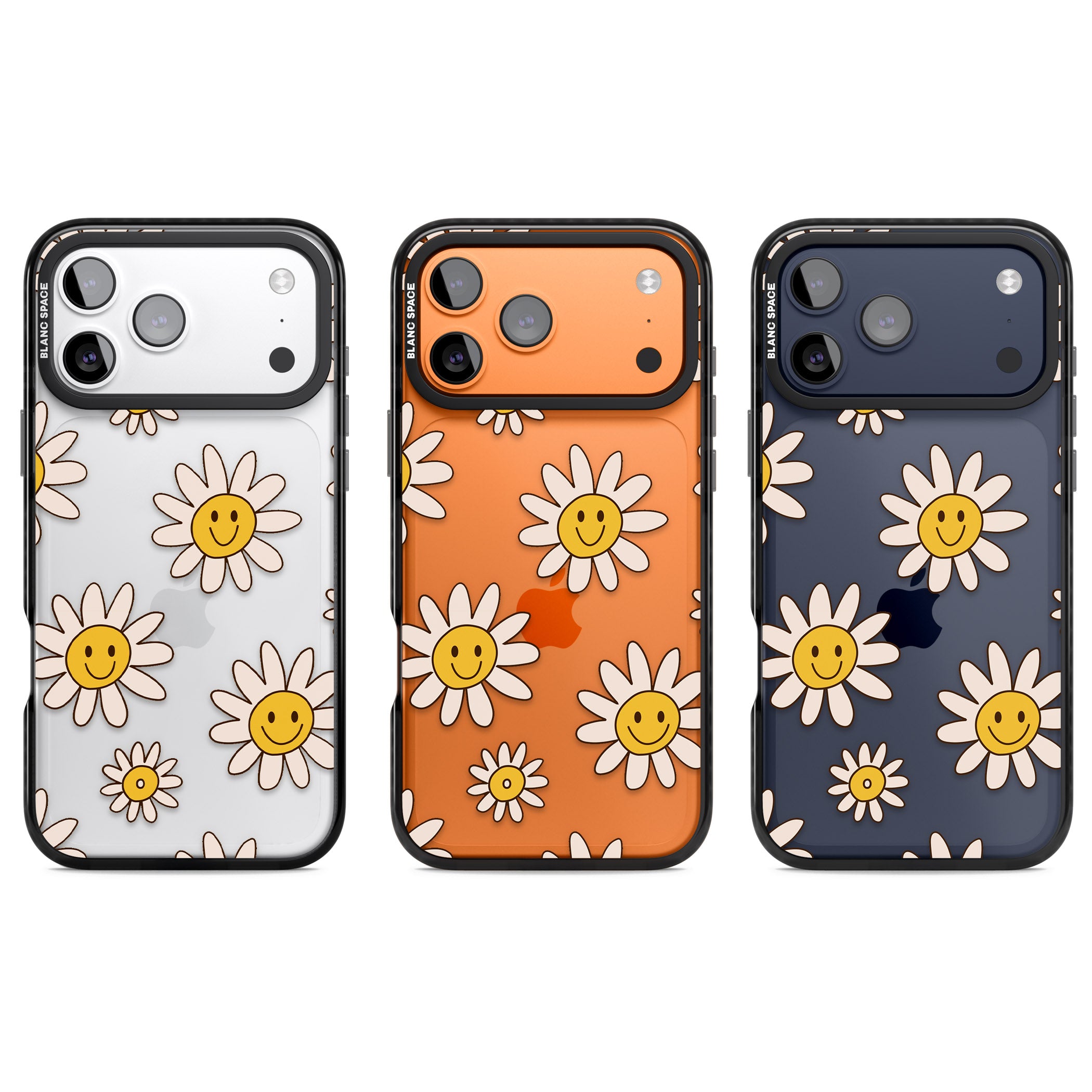 Daisy Faces iPhone 17 Pro Impact Black Phone Case APT Impact Protection