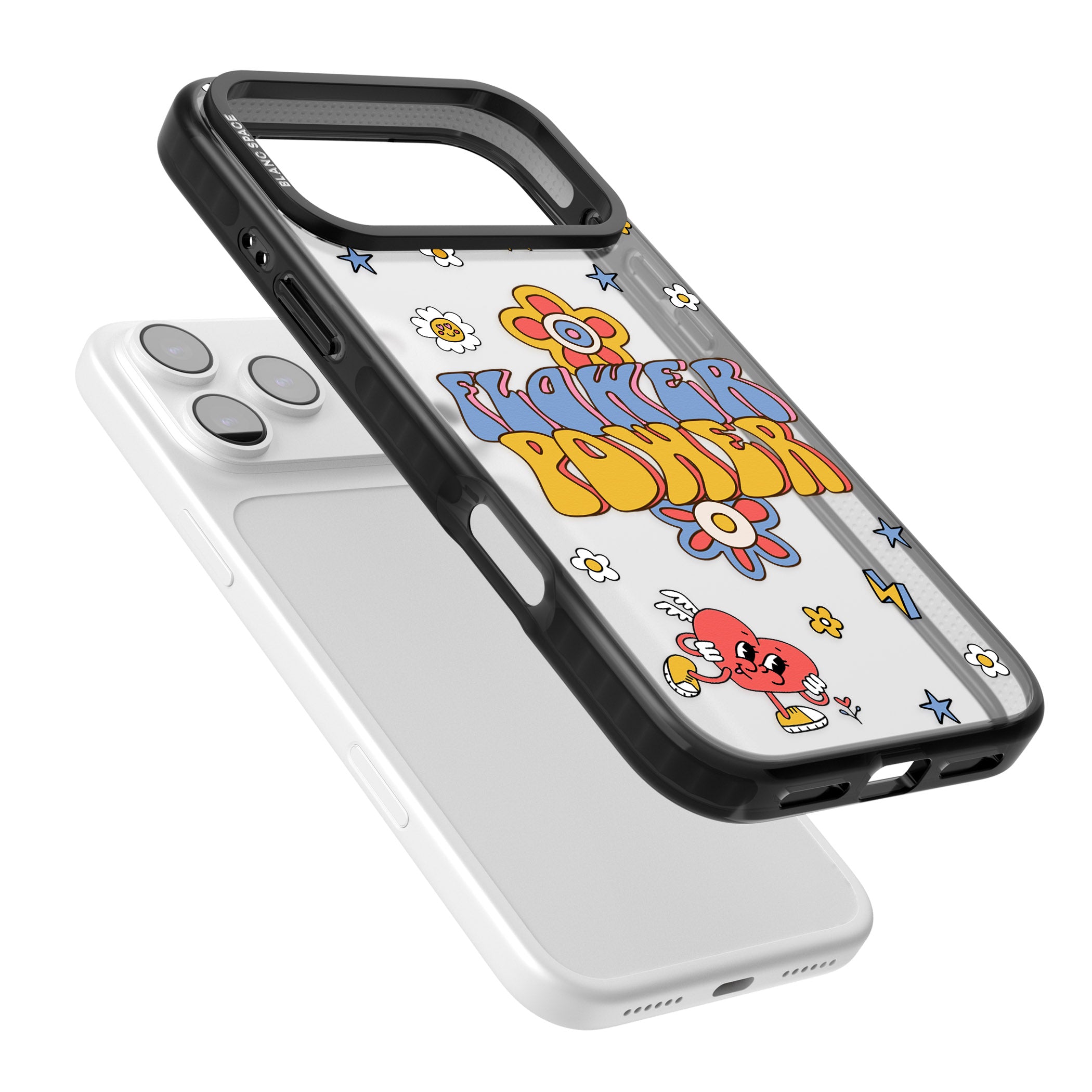 Flower Power iPhone 17 Pro Impact Black Phone Case Colours