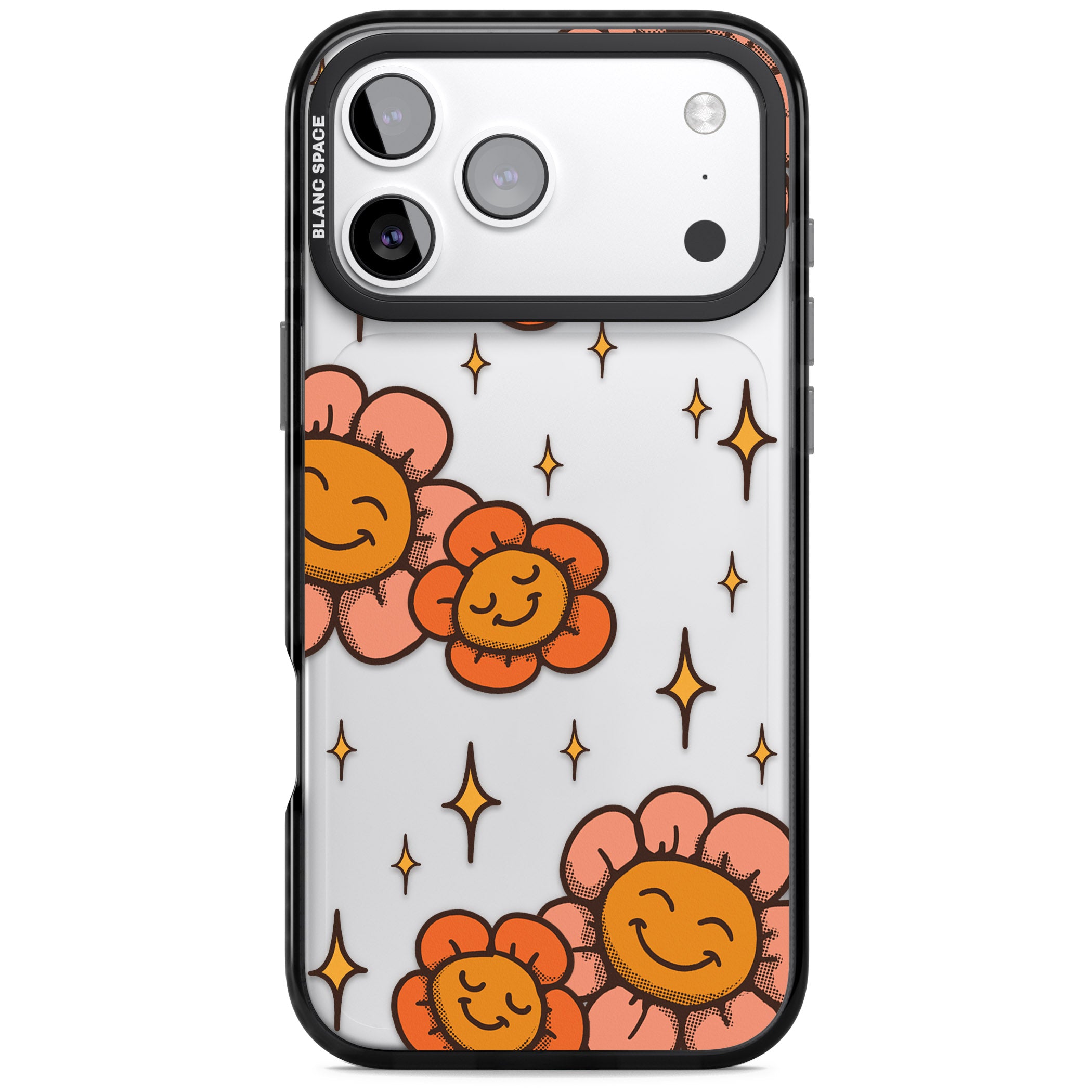 Mellow Flowers iPhone 17 Pro Max Impact Black Phone Case