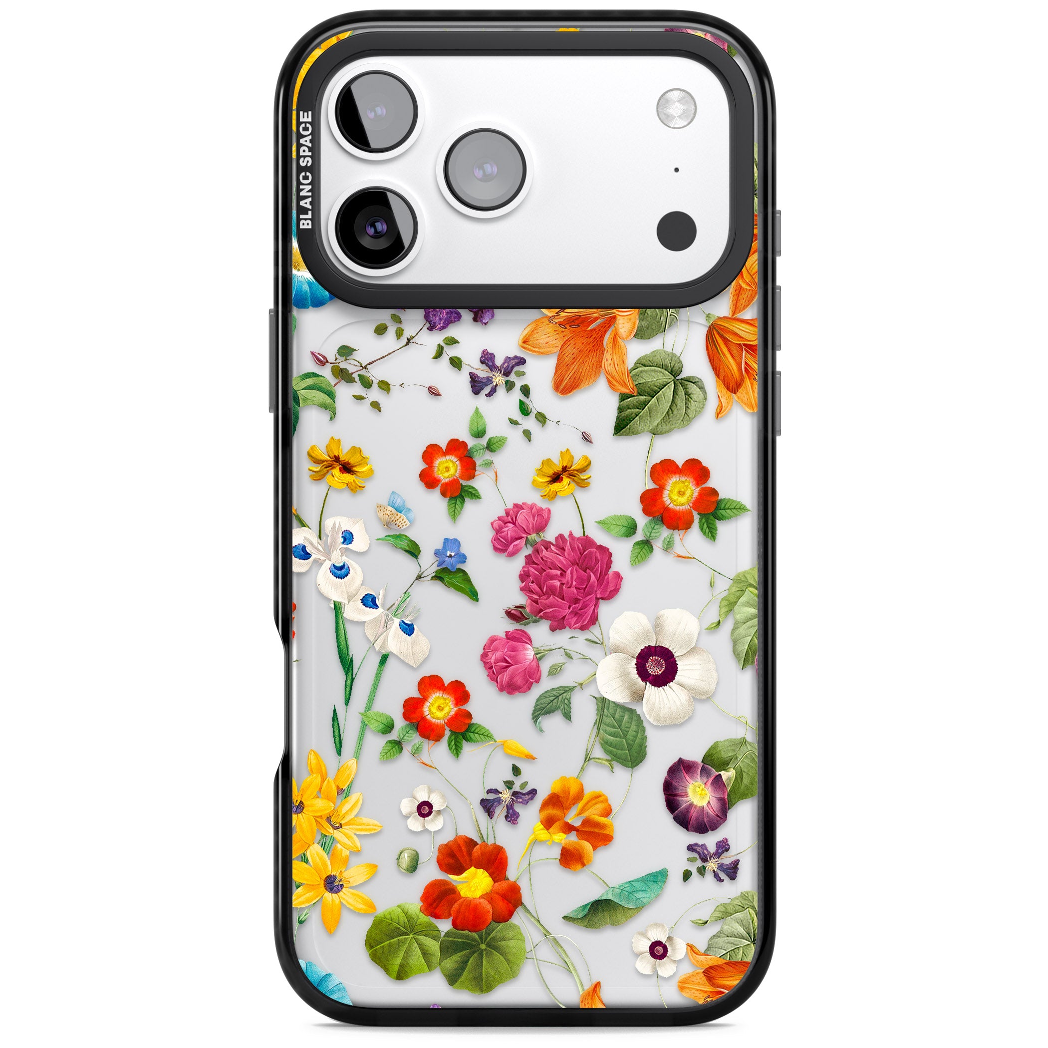 Whimsical Wildflowers iPhone 17 Pro Impact Black Phone Case