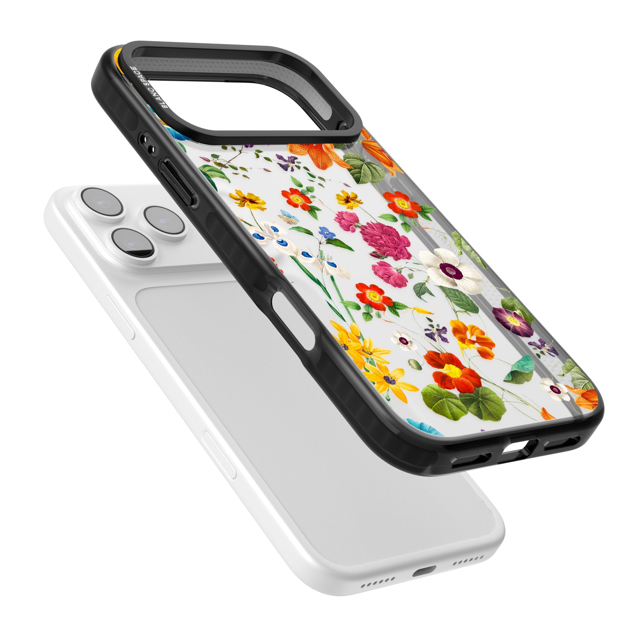 Whimsical Wildflowers iPhone 17 Pro Max Impact Black Phone Case Colours