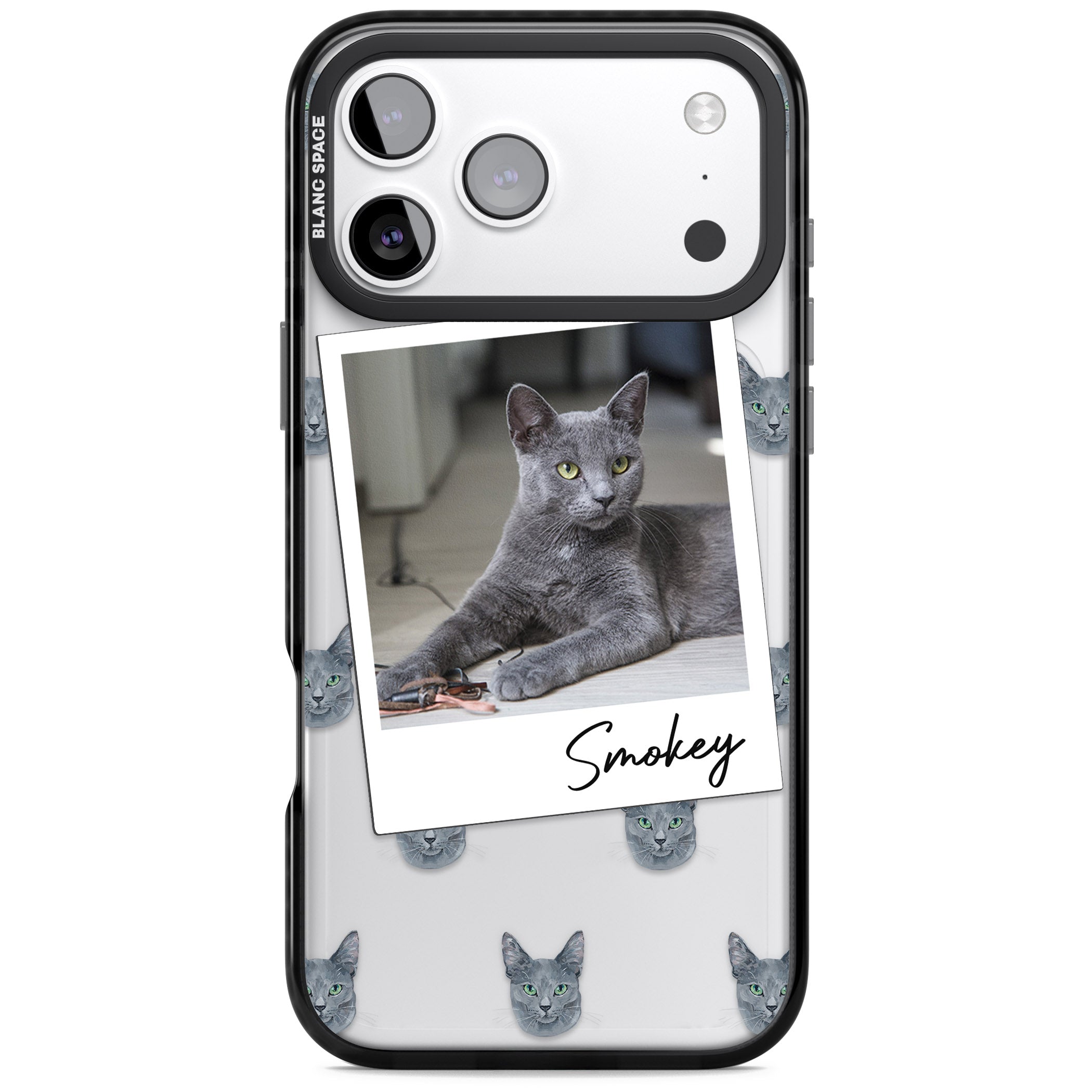 Personalised Korat Cat Photo iPhone 17 Pro Impact Black Phone Case