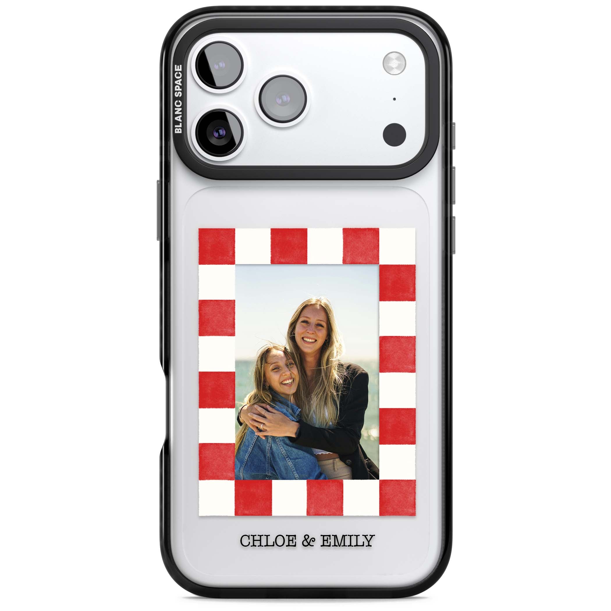 Personalised Red Check Photo