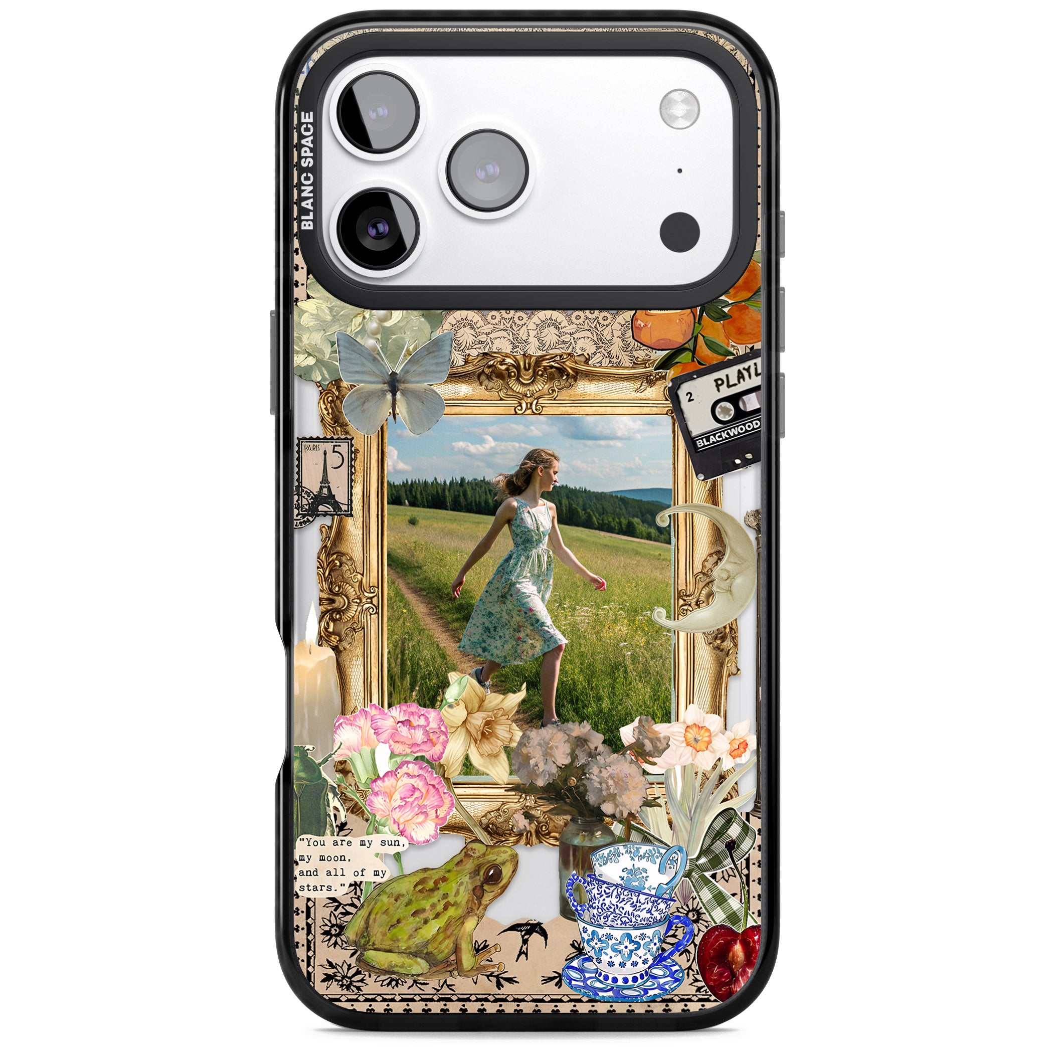 Personalised Country Collage Frame iPhone 17 Pro Impact Black Phone Case