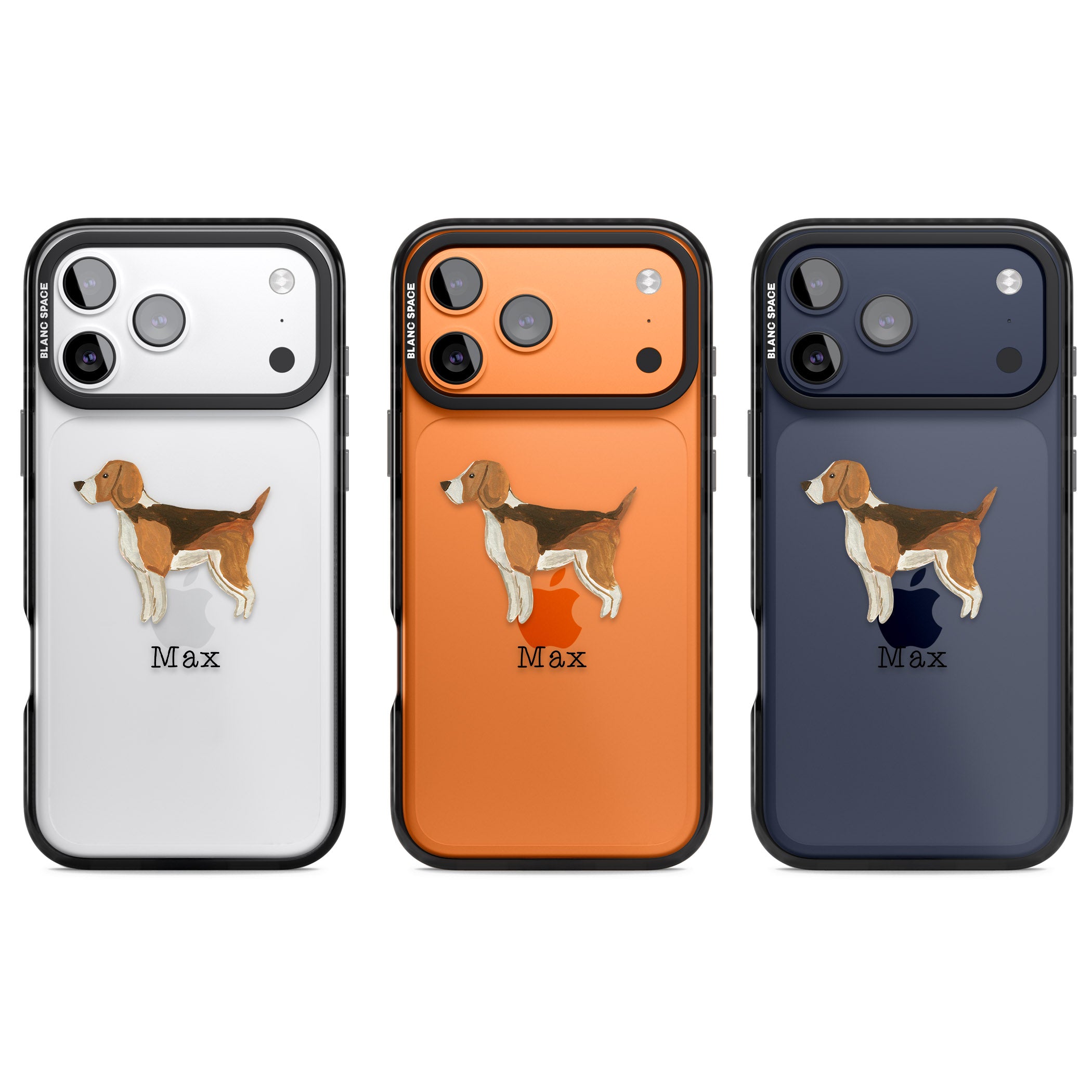 Personalised Beagle iPhone 17 Pro Impact Black Phone Case APT Impact Protection