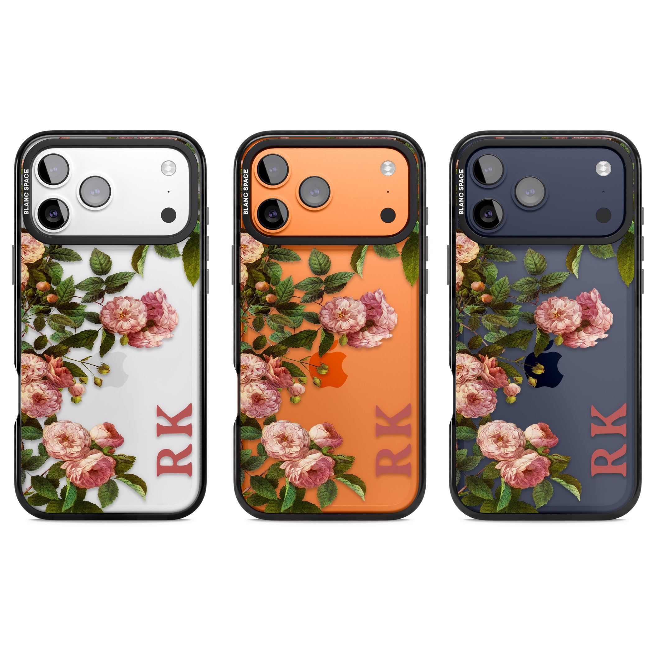 Personalised Vintage Floral Garden iPhone 17 Pro Impact Black Phone Case APT Impact Protection