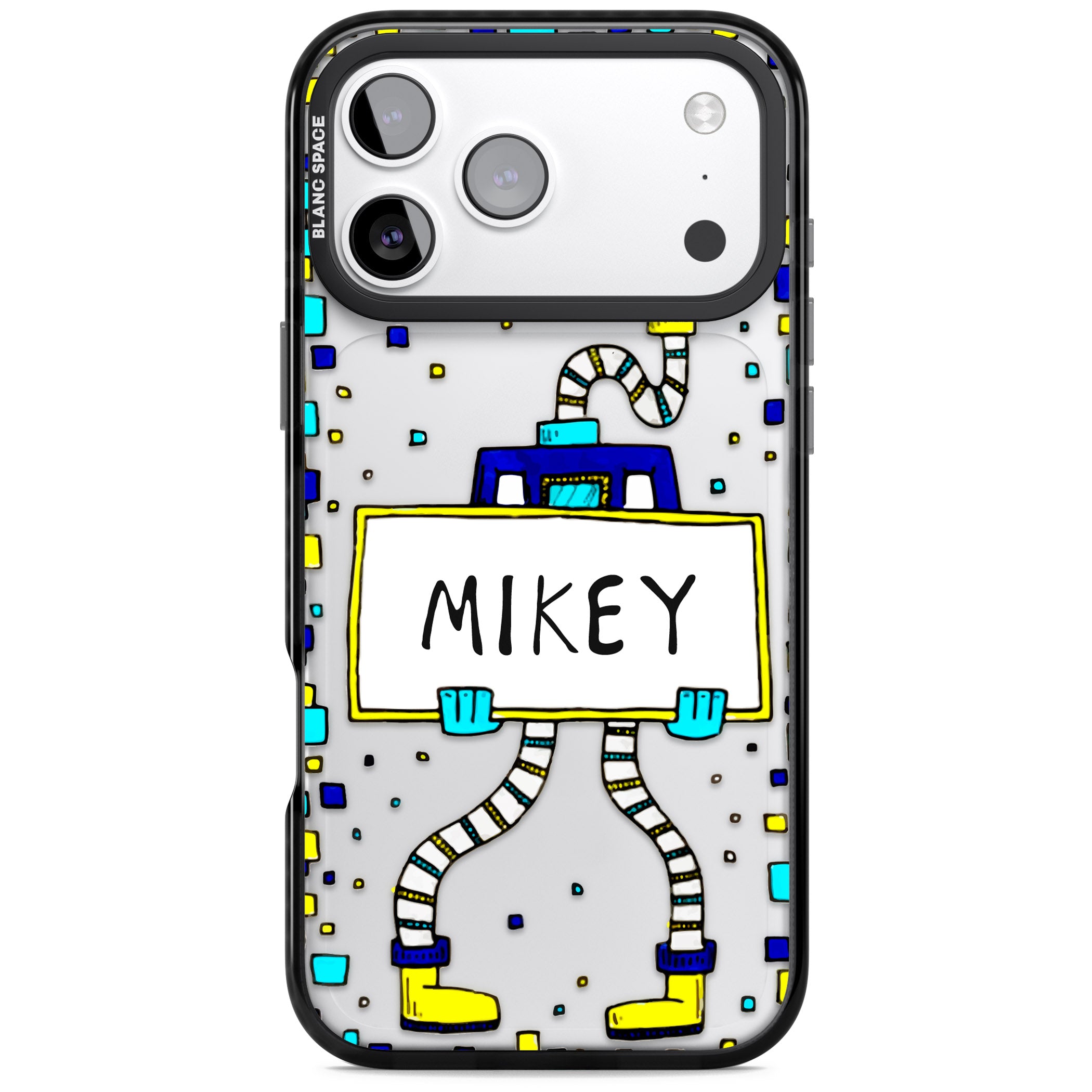 Personalised Tubes Guy iPhone 17 Pro Max Impact Black Phone Case
