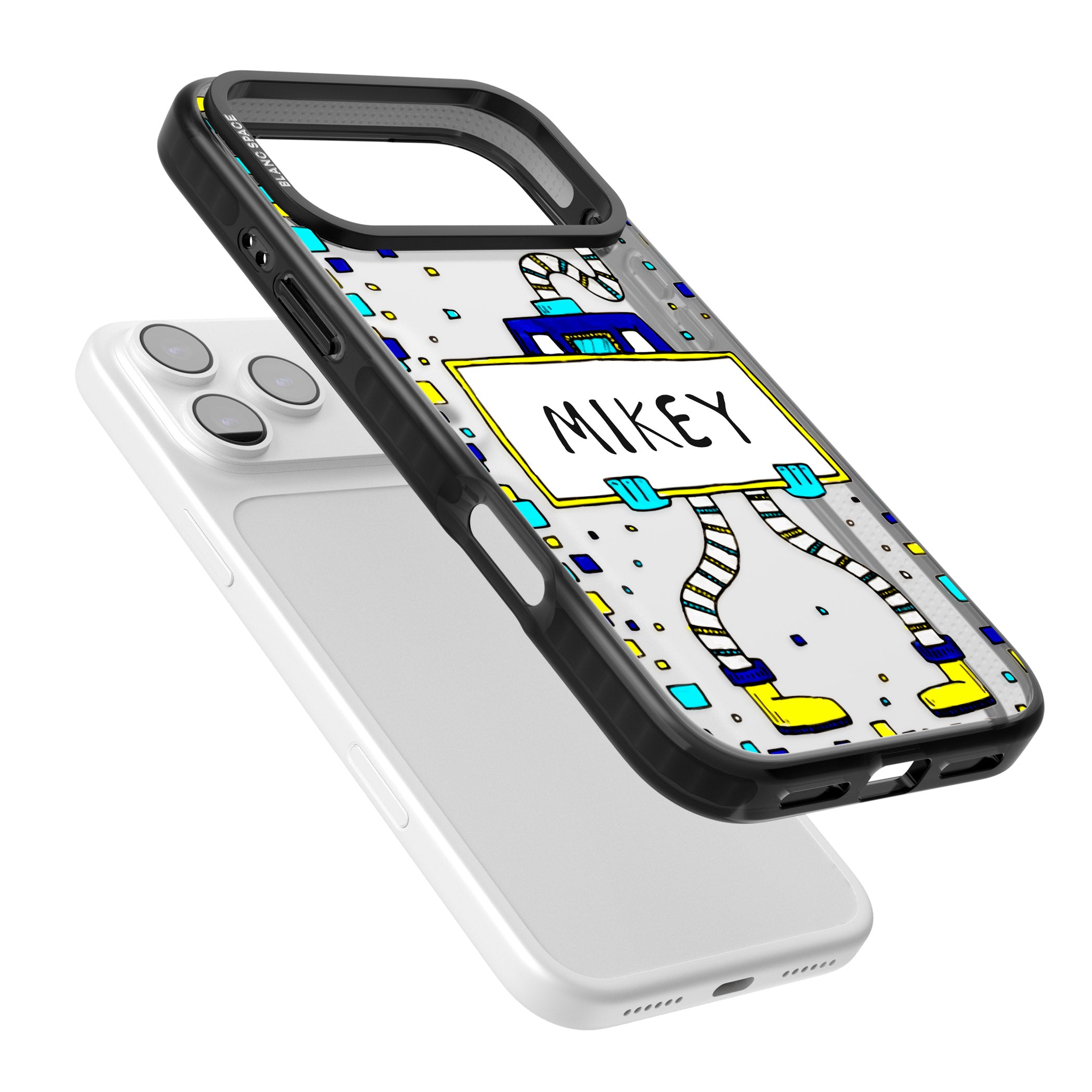 Personalised Tubes Guy iPhone 17 Pro Max Impact Black Phone Case Colours