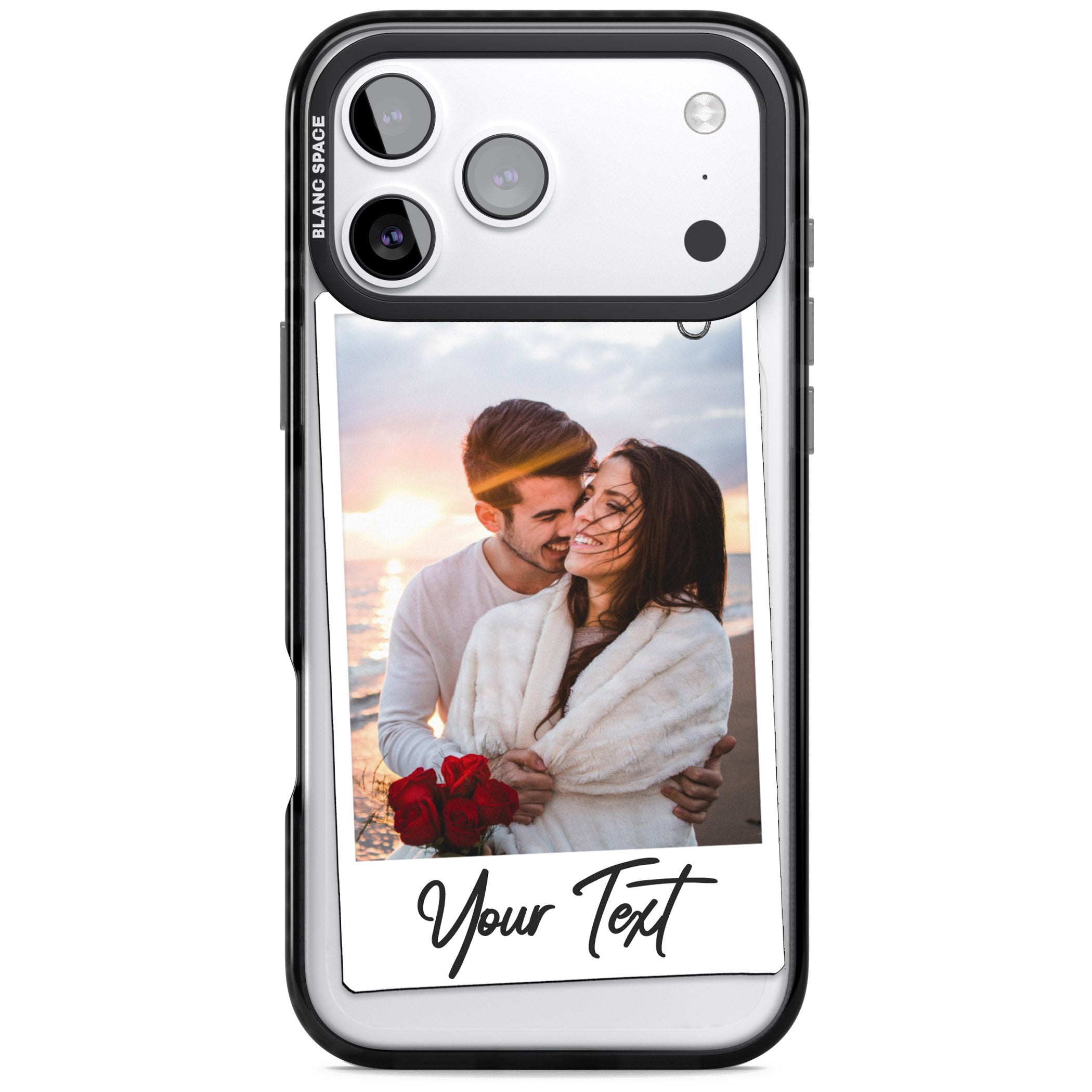 Personalised Instant Camera Photo iPhone 17 Pro Max Impact Black Phone Case