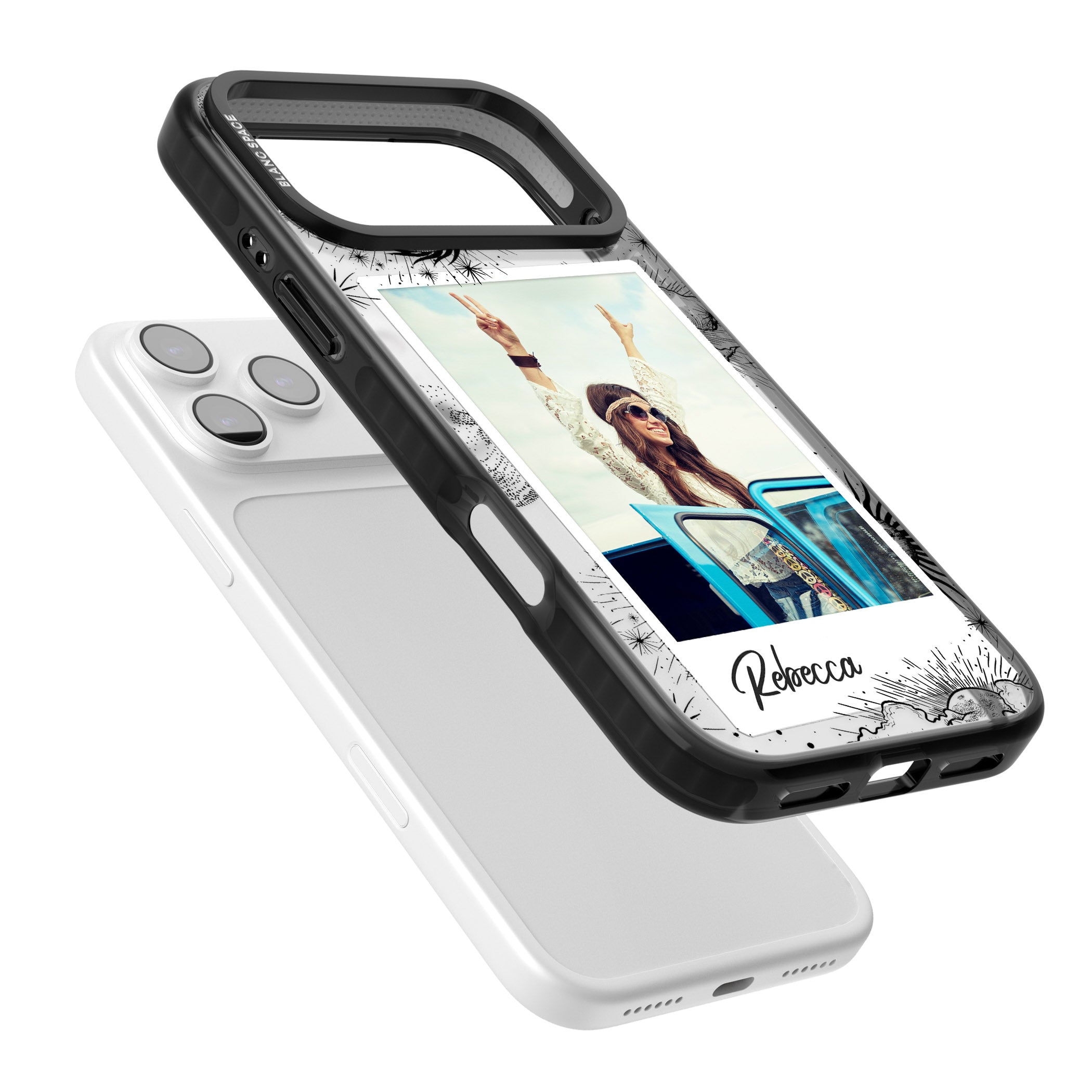 Personalised Astrology Instant Photo iPhone 17 Pro Impact Black Phone Case Colours