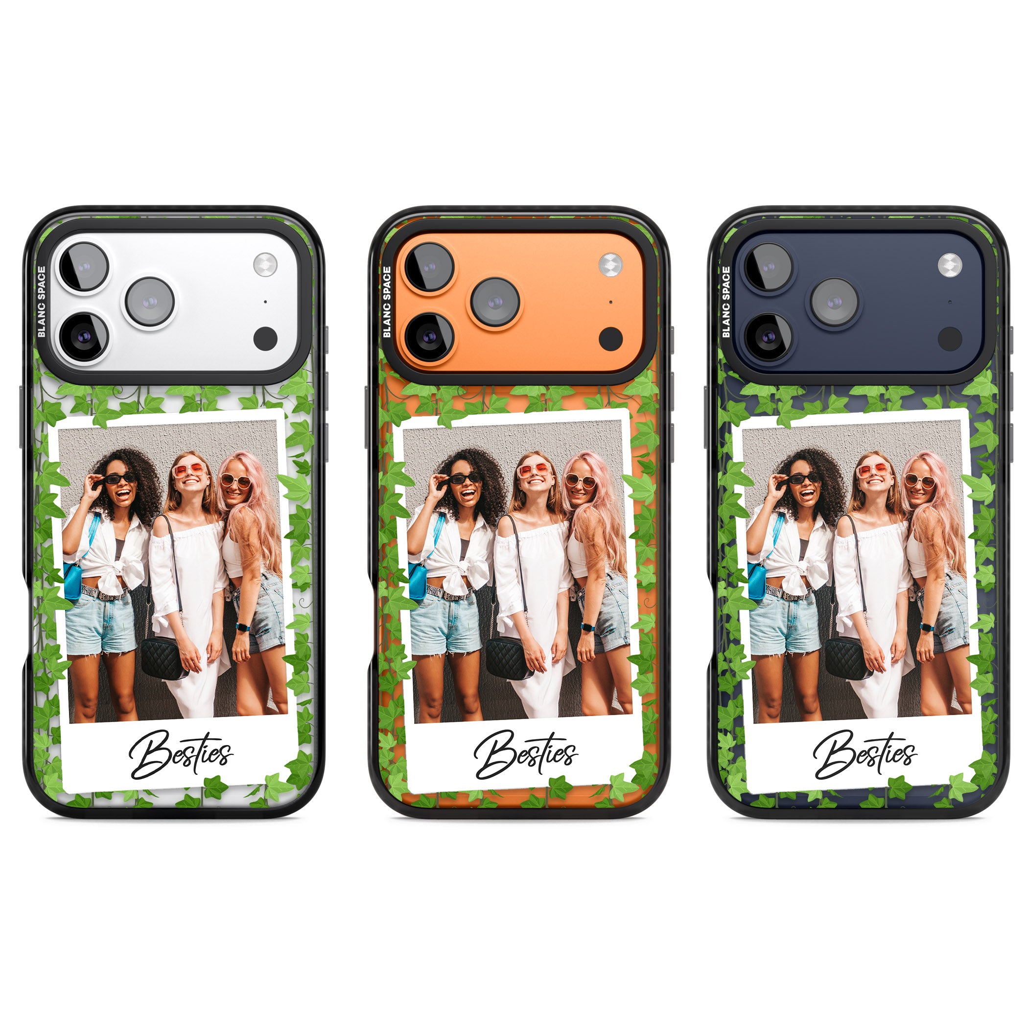 Personalised Ivy Vine Instant Photo iPhone 17 Pro Impact Black Phone Case APT Impact Protection