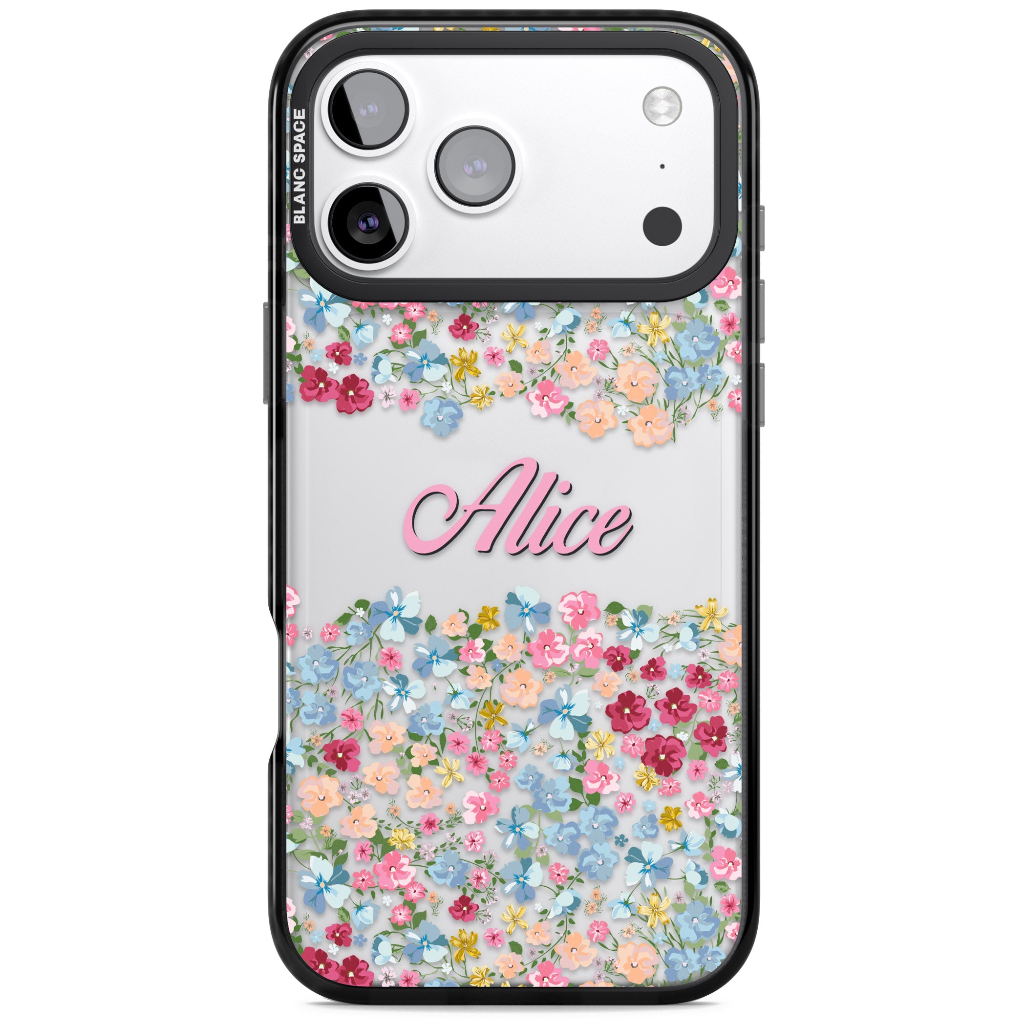 Personalised Venetian Meadow iPhone 17 Pro Impact Black Phone Case