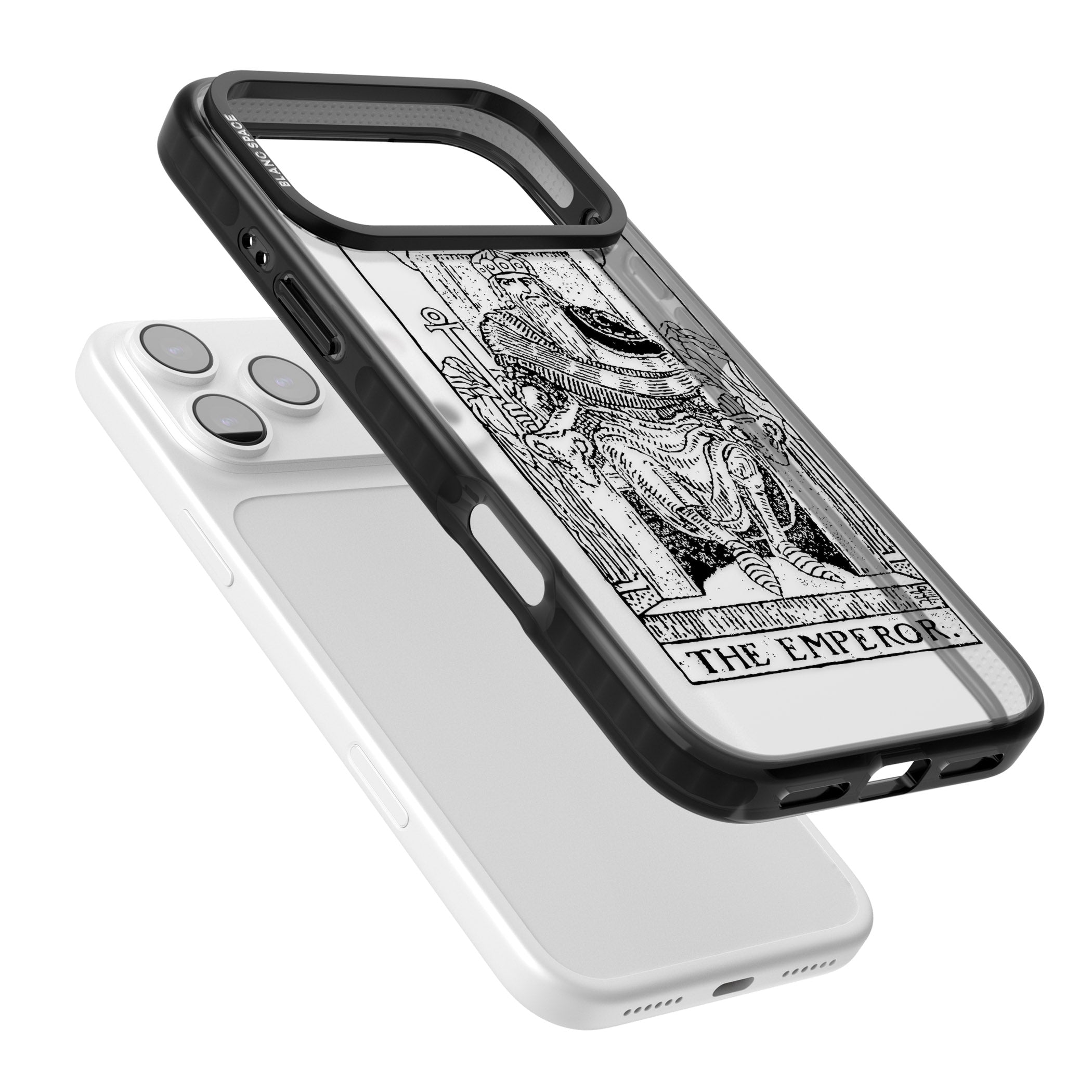 Personalised The Emperor Tarot iPhone 17 Pro Max Impact Black Phone Case Colours