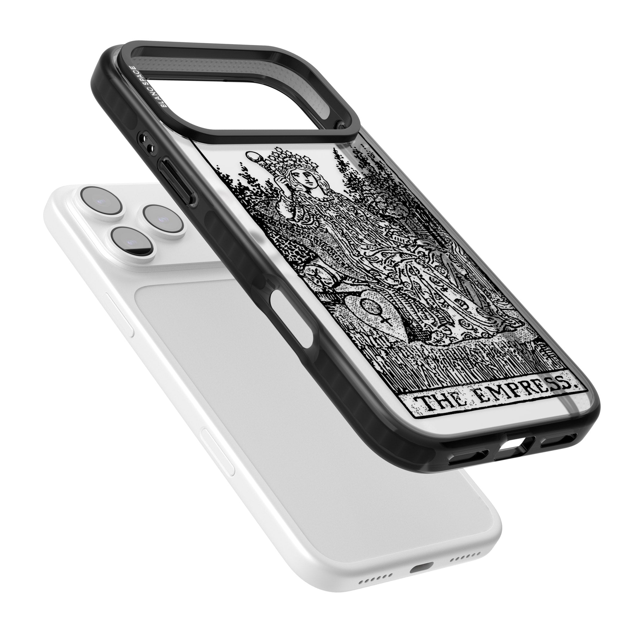 Personalised The Empress Tarot Card (Clear) iPhone 17 Pro Max Impact Black Phone Case Colours