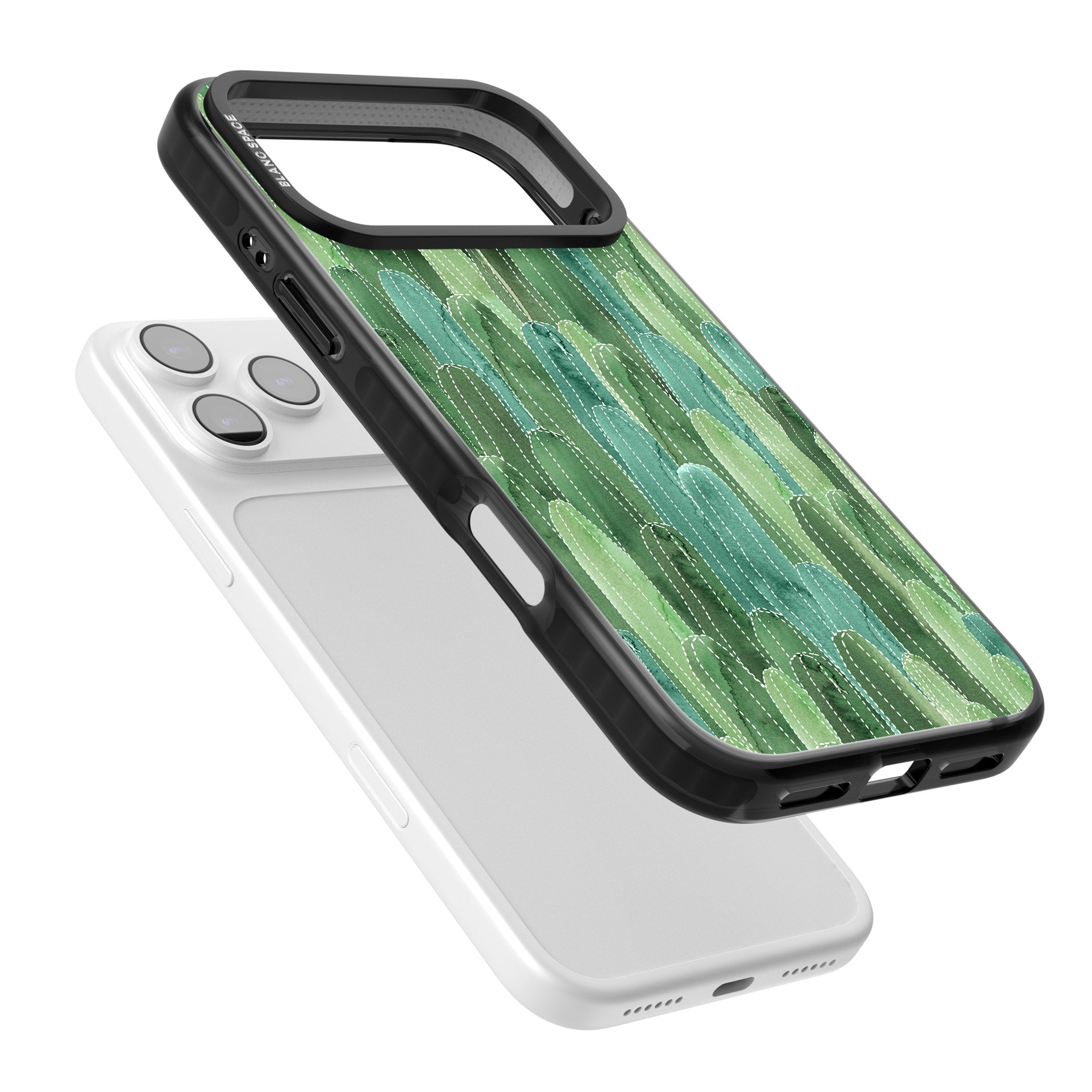 Skinny Cacti iPhone 17 Pro Impact Black Phone Case Colours