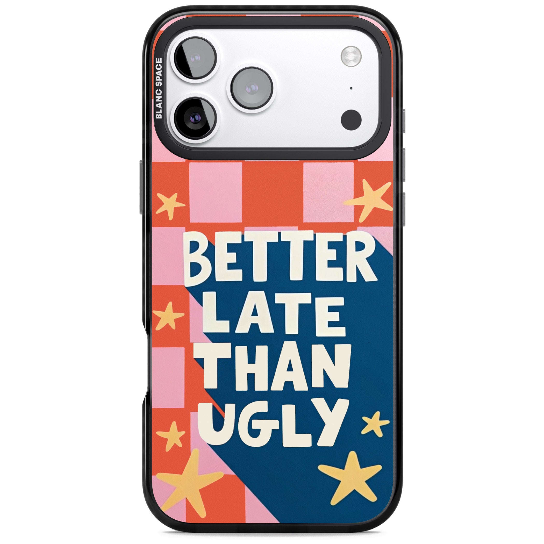 Better Late Than Ugly iPhone 17 Pro Impact Black Phone Case