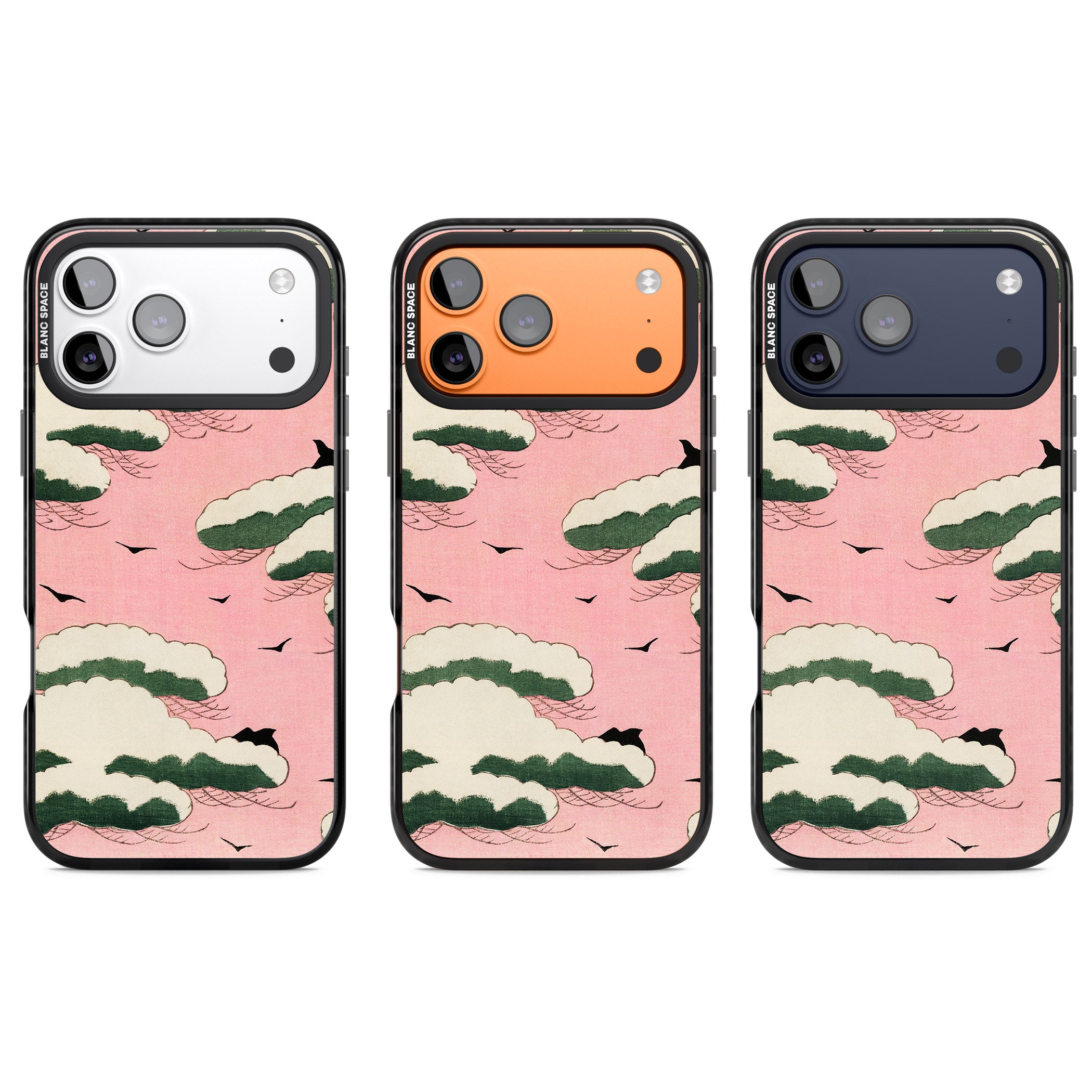 Japanese Pink Sky iPhone 17 Pro Impact Black Phone Case APT Impact Protection