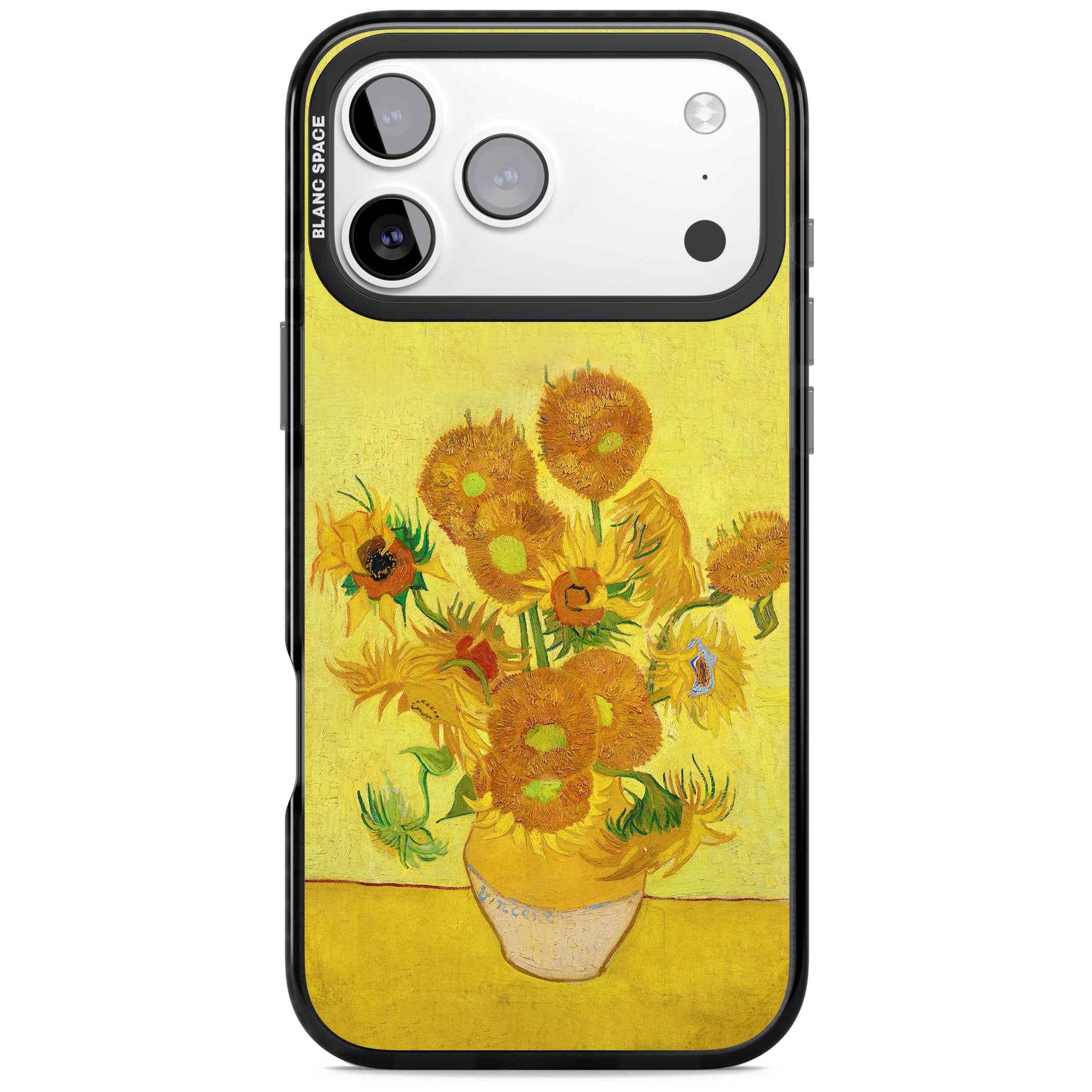 Sunflowers iPhone 17 Pro Impact Black Phone Case