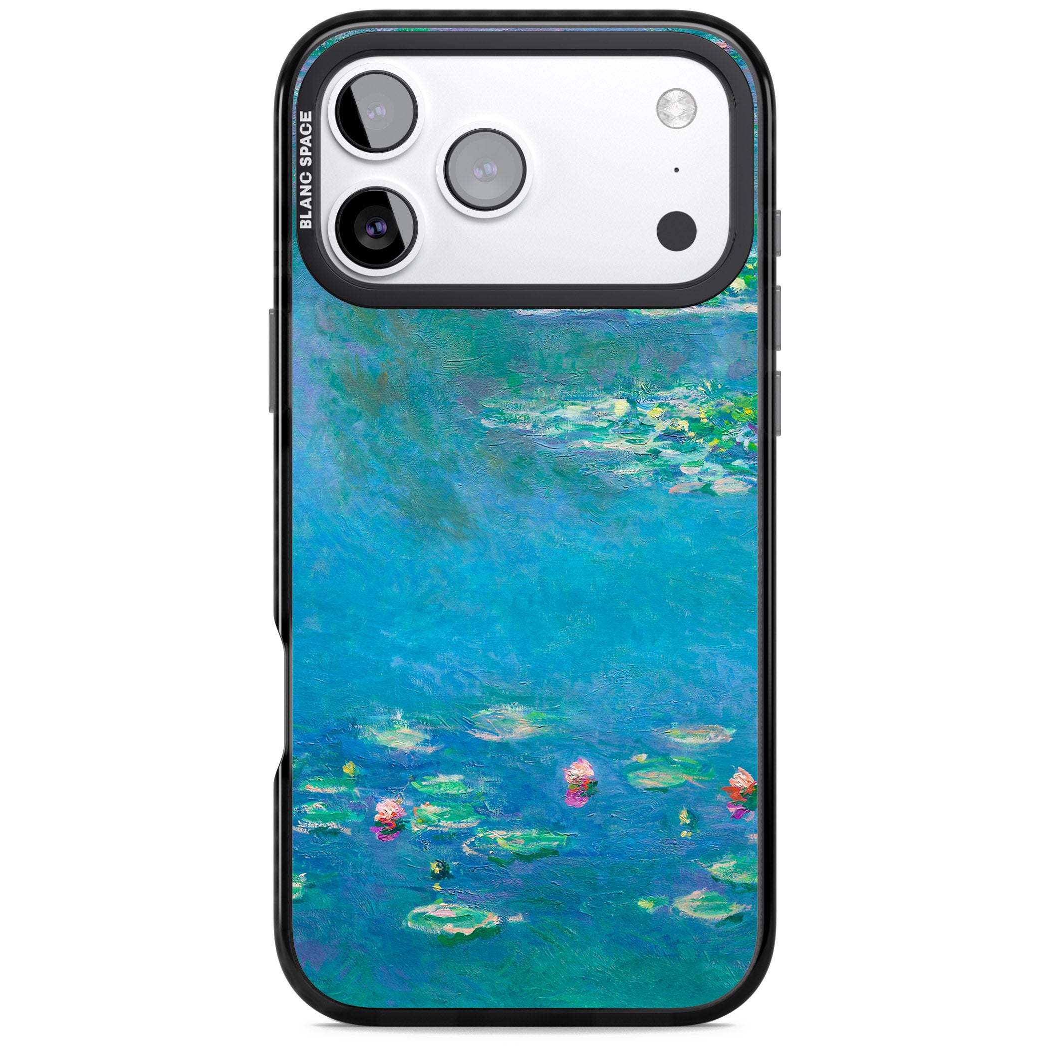 Water Lilies iPhone 17 Pro Max Impact Black Phone Case