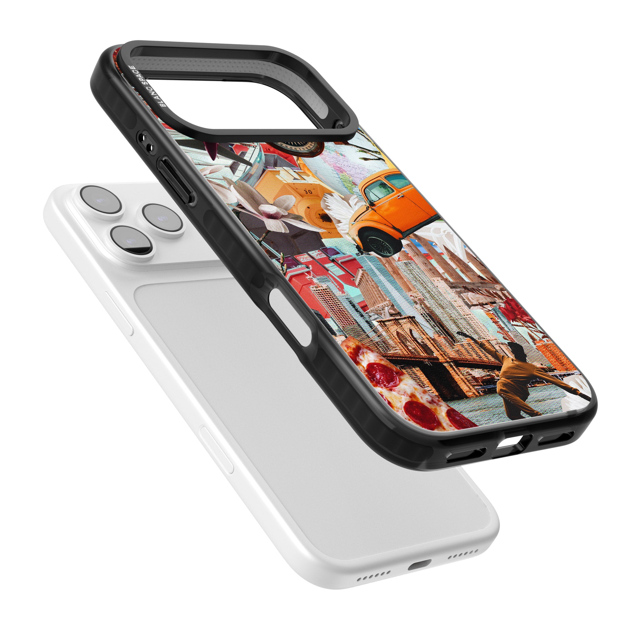 Bold New York Collage iPhone 17 Pro Max Impact Black Phone Case Colours