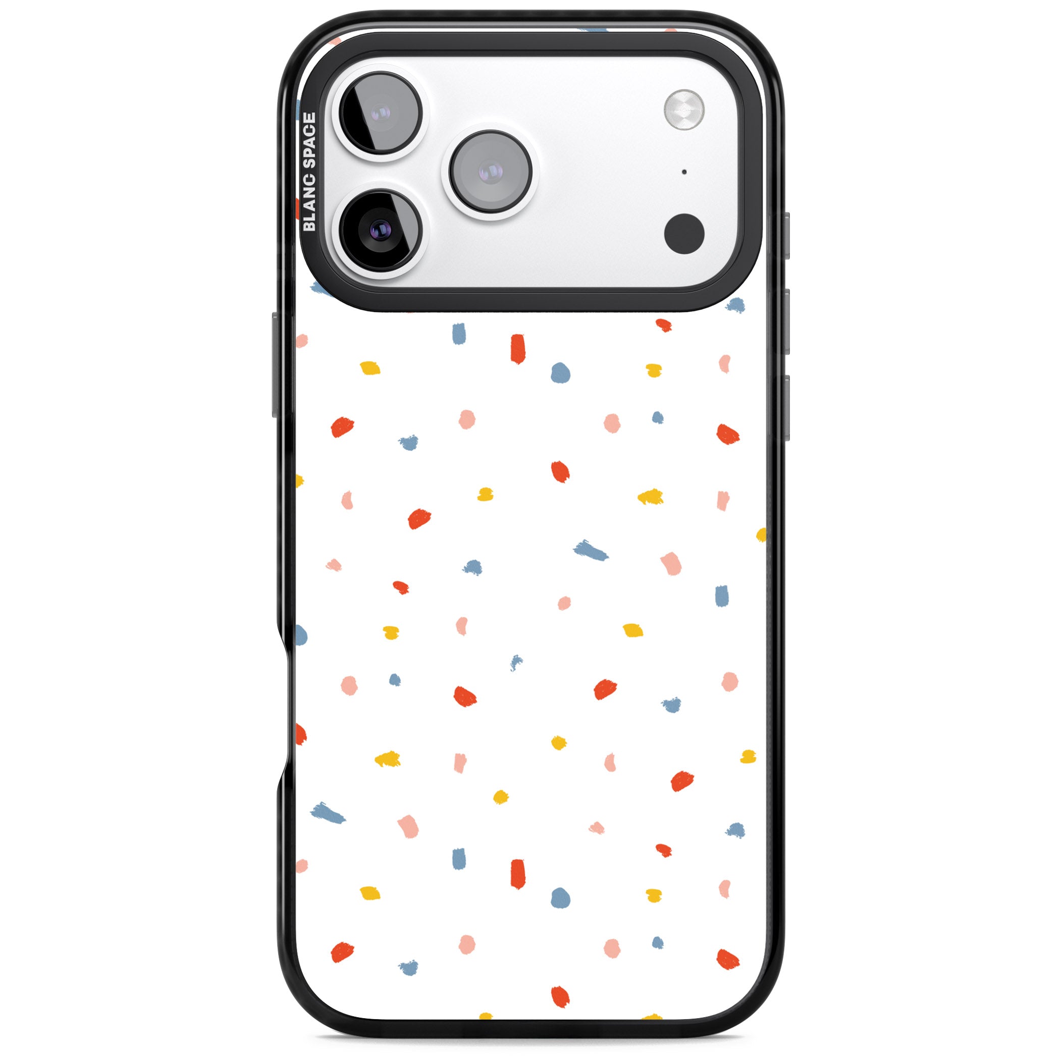 Confetti Speckle iPhone 17 Pro Impact Black Phone Case