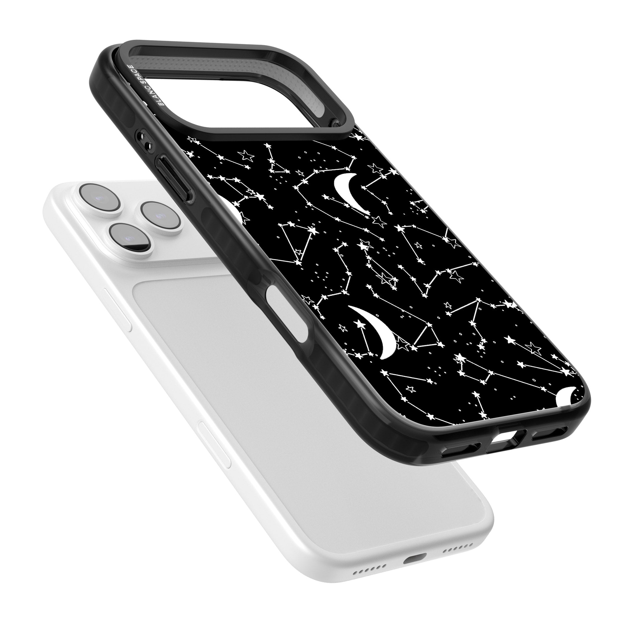 Black Celestial Constellations iPhone 17 Pro Impact Black Phone Case Colours